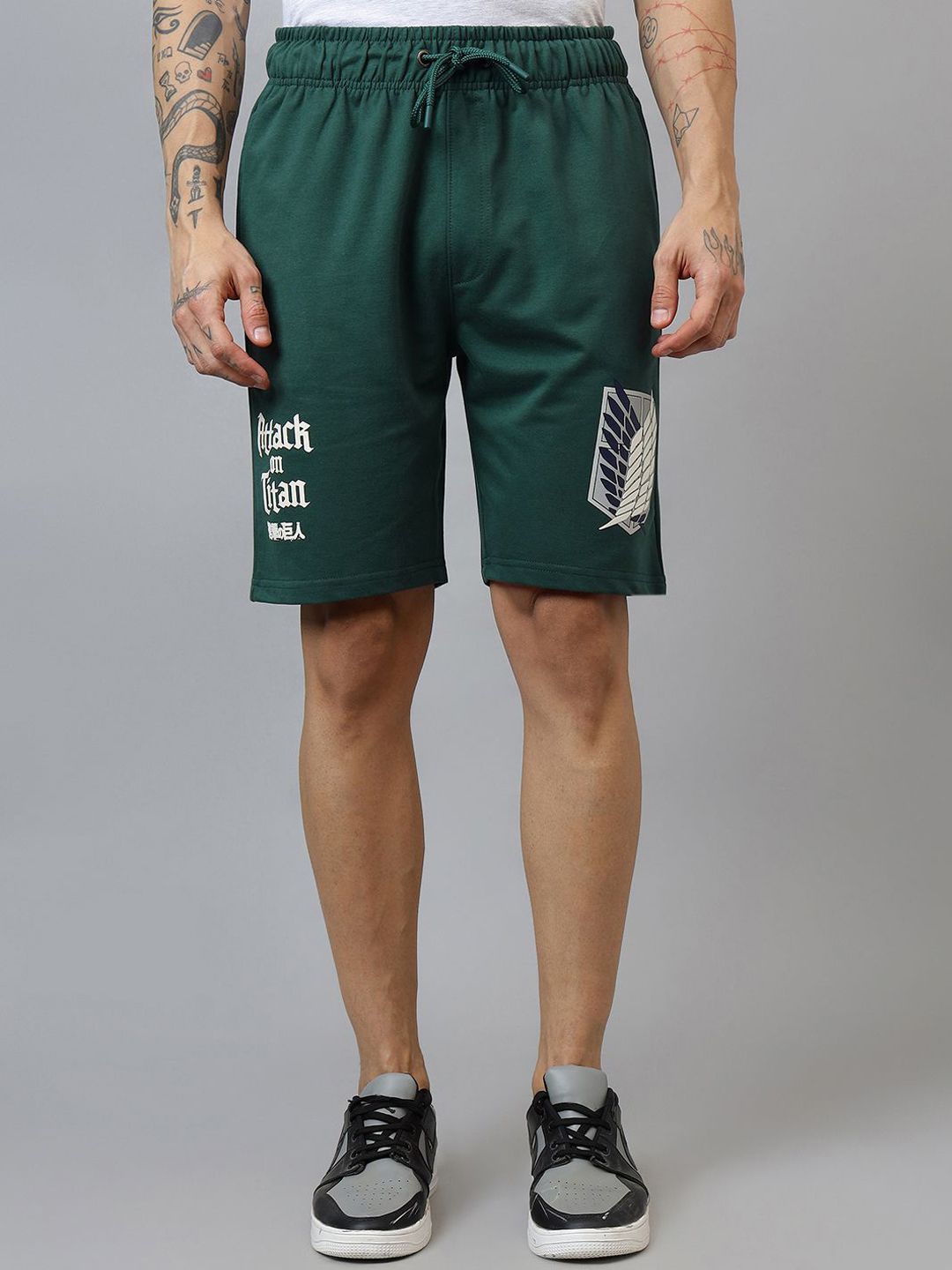 Free Authority Attack On Titans Men Printed Mid Rise Shorts-picture-23
