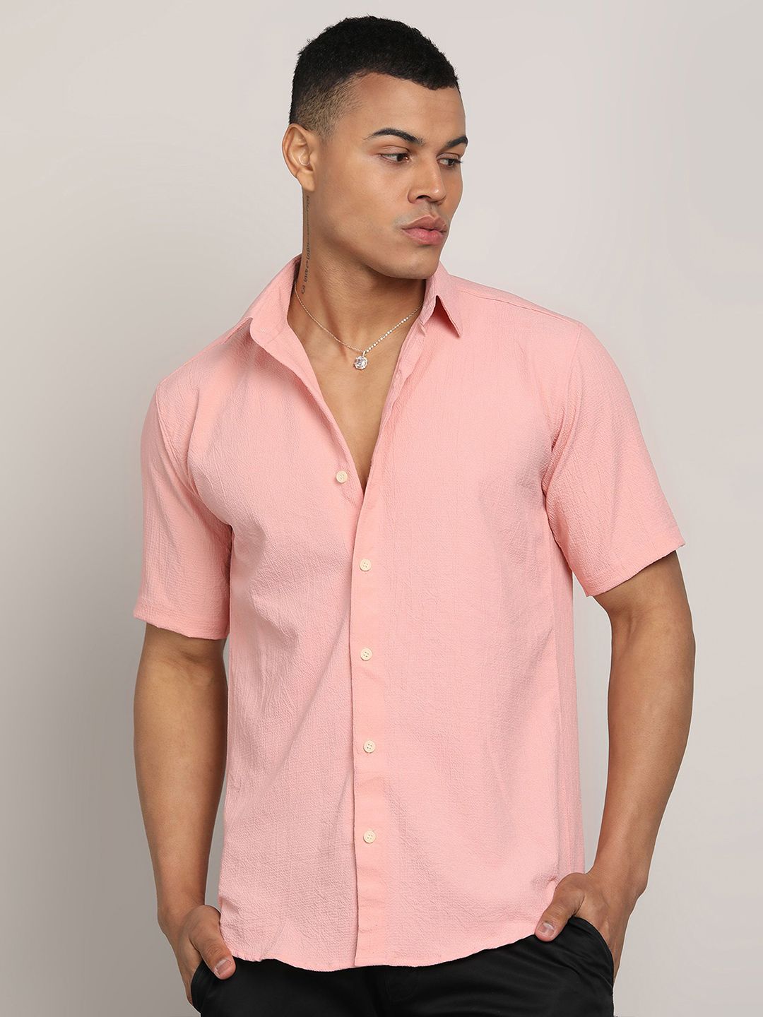 FUBAR Slim Fit Spread Collar Casual Shirt-picture-31