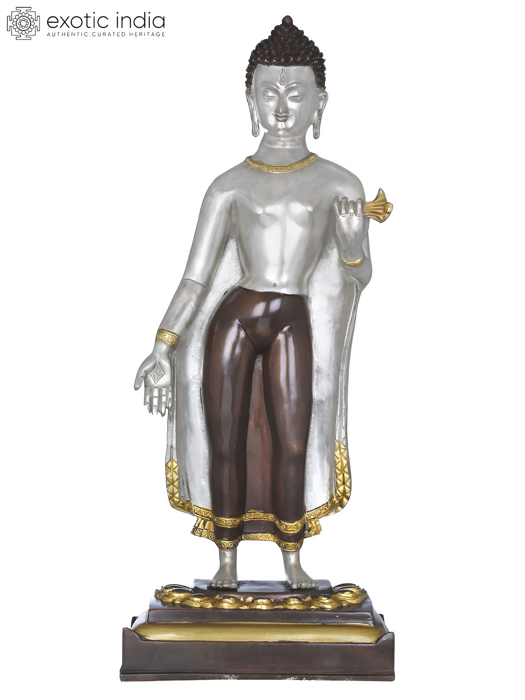 Exotic India Brown Religious Idol Showpiece-image-13