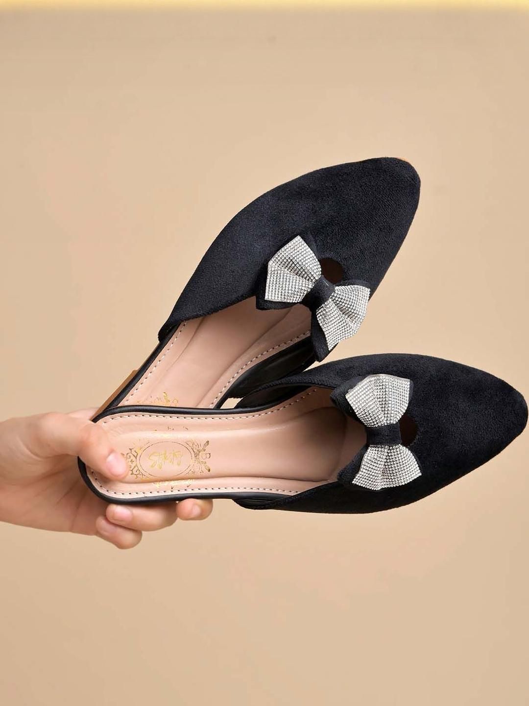 Stylestry Girls Embellished Party Mules Flats-picture-36