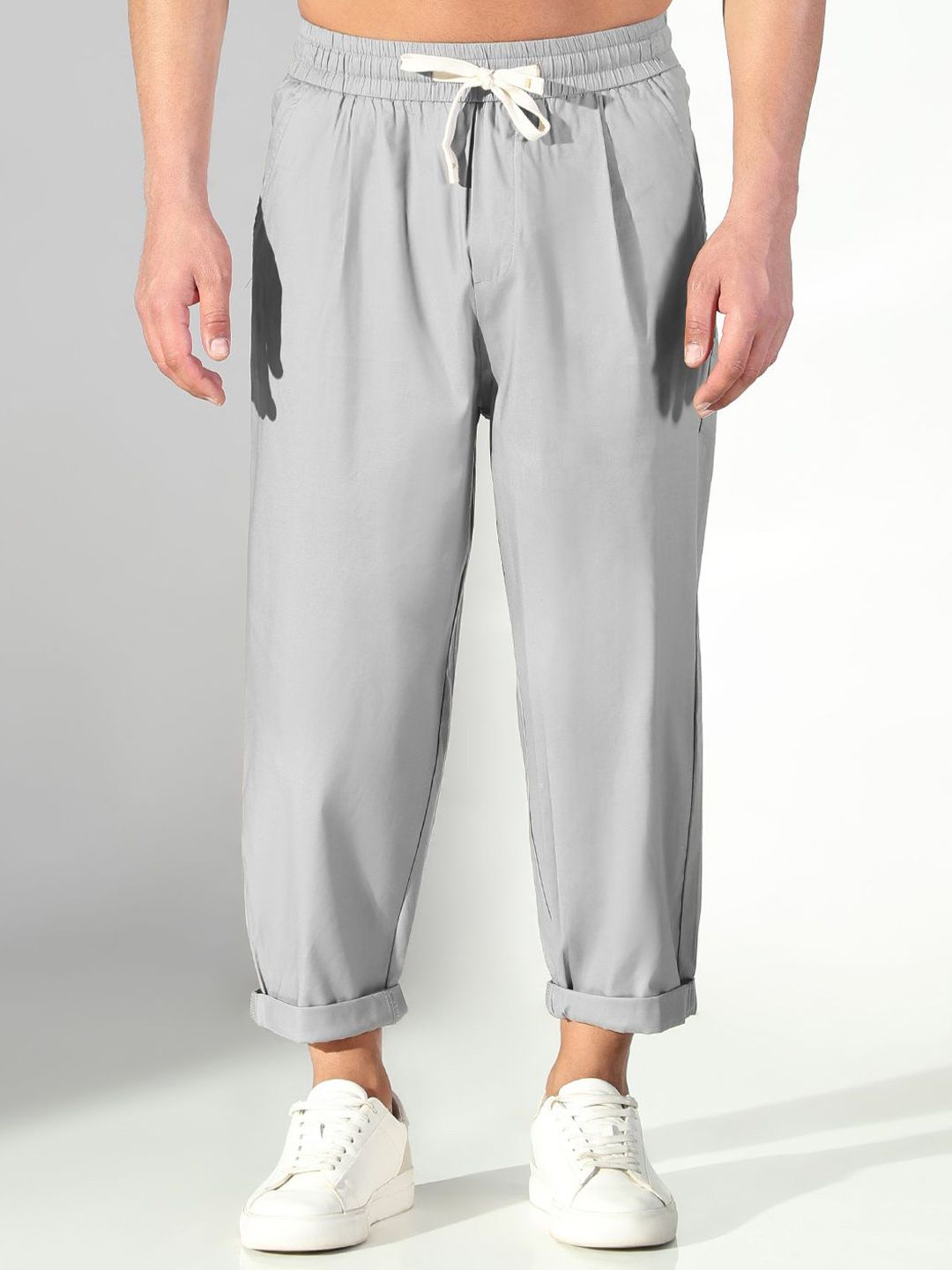 SHOWOFF Men Comfort Relaxed Fit Low-Rise Trousers-picture-21