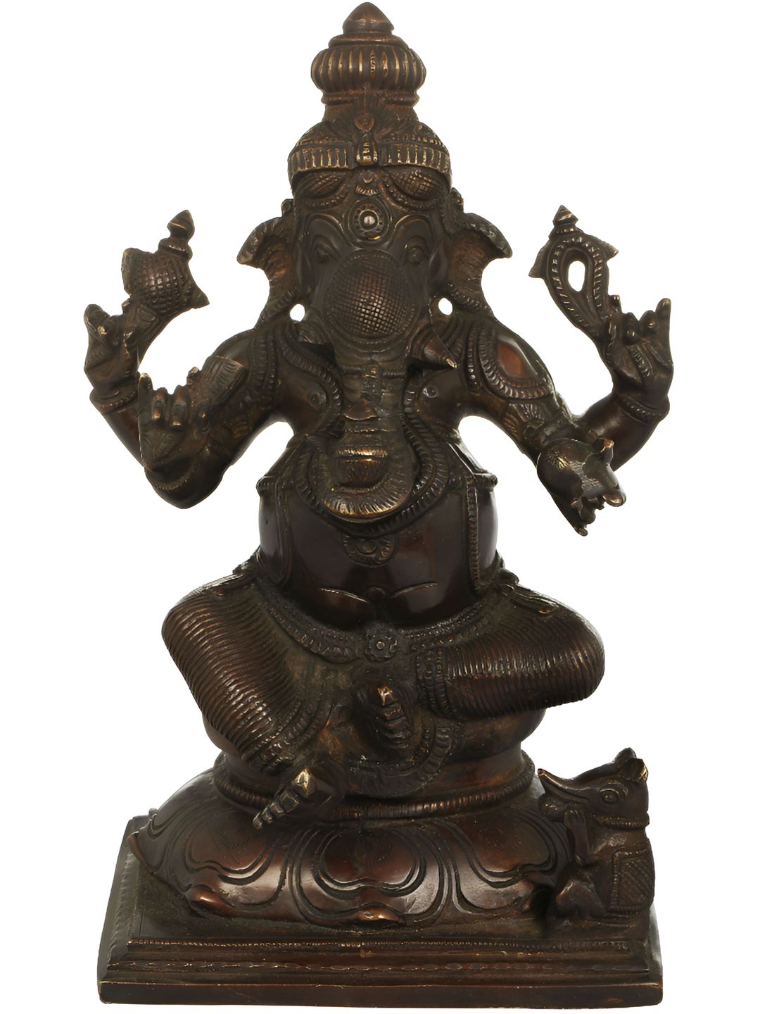 Exotic India Brown Religious Idol Showpiece-picture-37