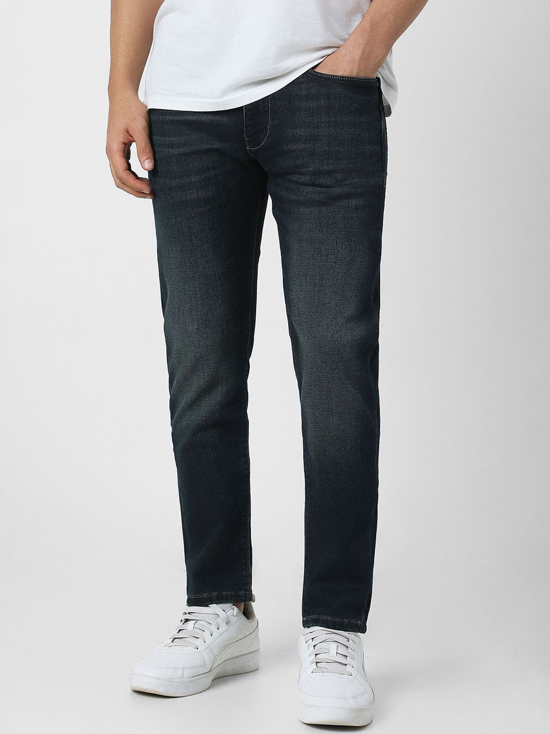 VAN HEUSEN DENIM LABS Men Mid-Rise Slim Fit Jeans-picture-13