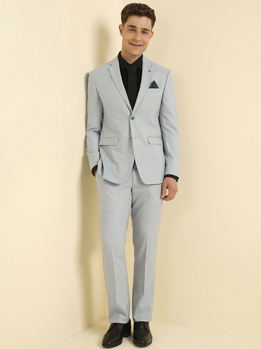 Allen Solly 2-Piece Slim Fit Single Breasted Notched Collar Formal Suit-picture-39