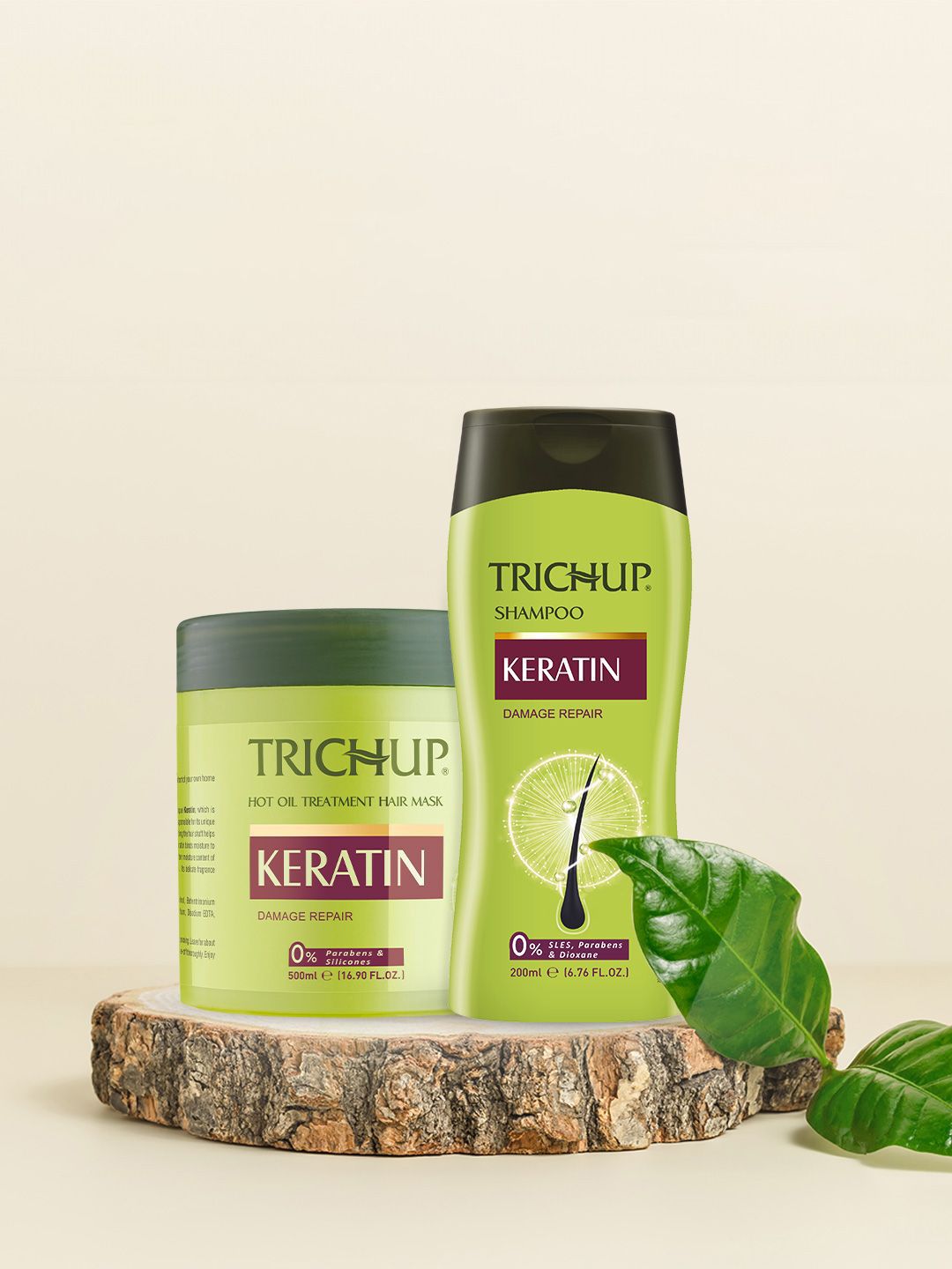 TRICHUP Keratin Shampoo -200 ml & Hair Mask - 500 ml-picture-11