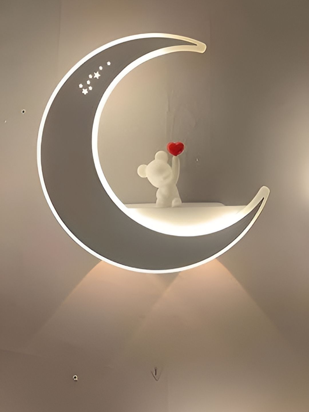 FILLISKA White & Red Acrylic Contemporary Abstract Shaped Shaped Wall Lamp-picture-30