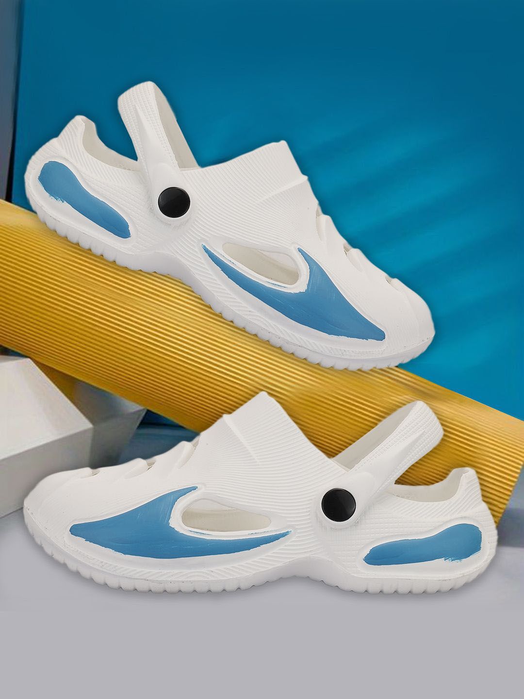 PASSION PETALS Unisex Kids Colourblocked Croslite Everyday Slip-On Sneakers-picture-28