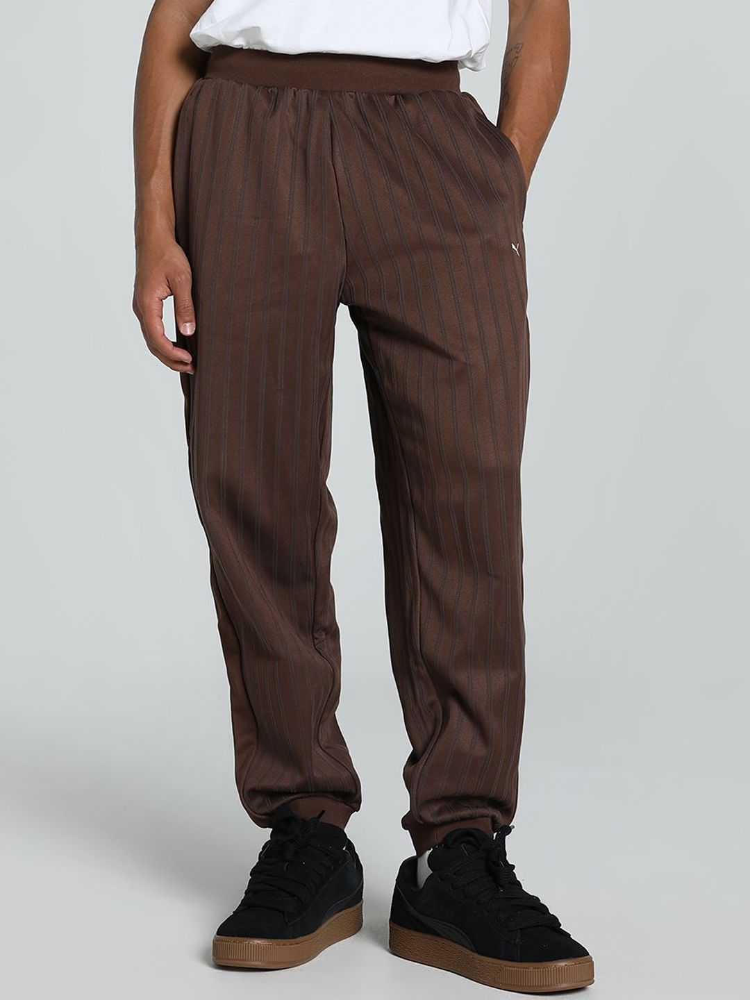 Puma MMQ T7 Men Striped Cotton Relaxed Fit Track Pants-image-49