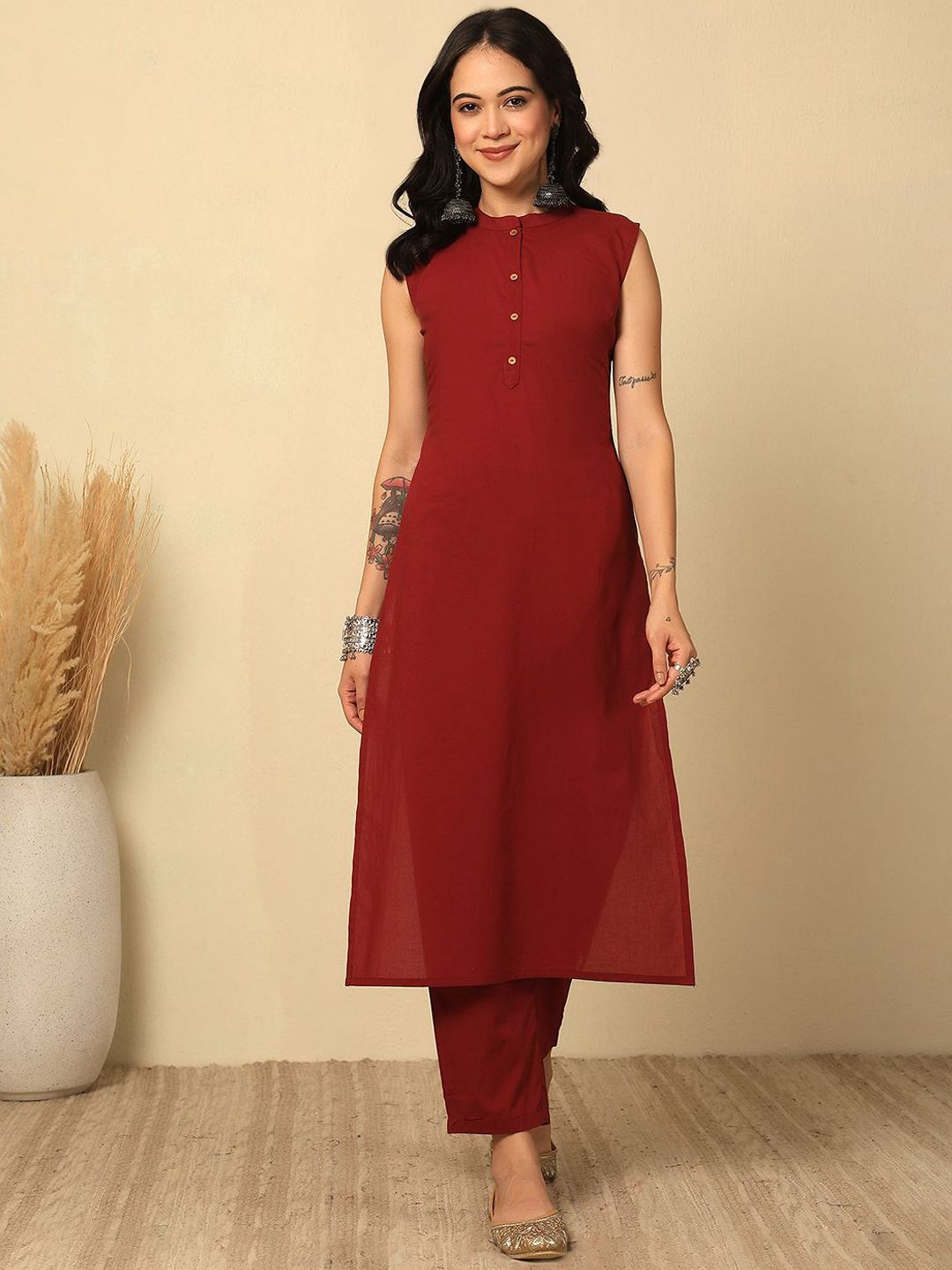 Nayo Women Regular Pure Cotton Kurta Set