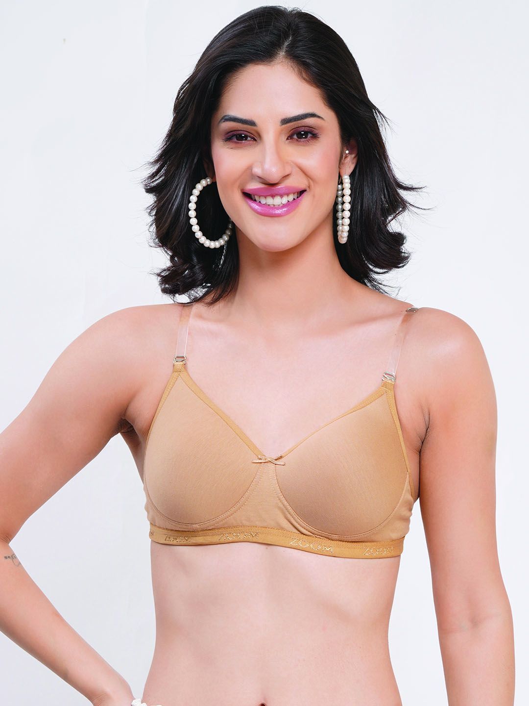 Reveira Women Solid Bra Lycra Medium Coverage Lightly Padded