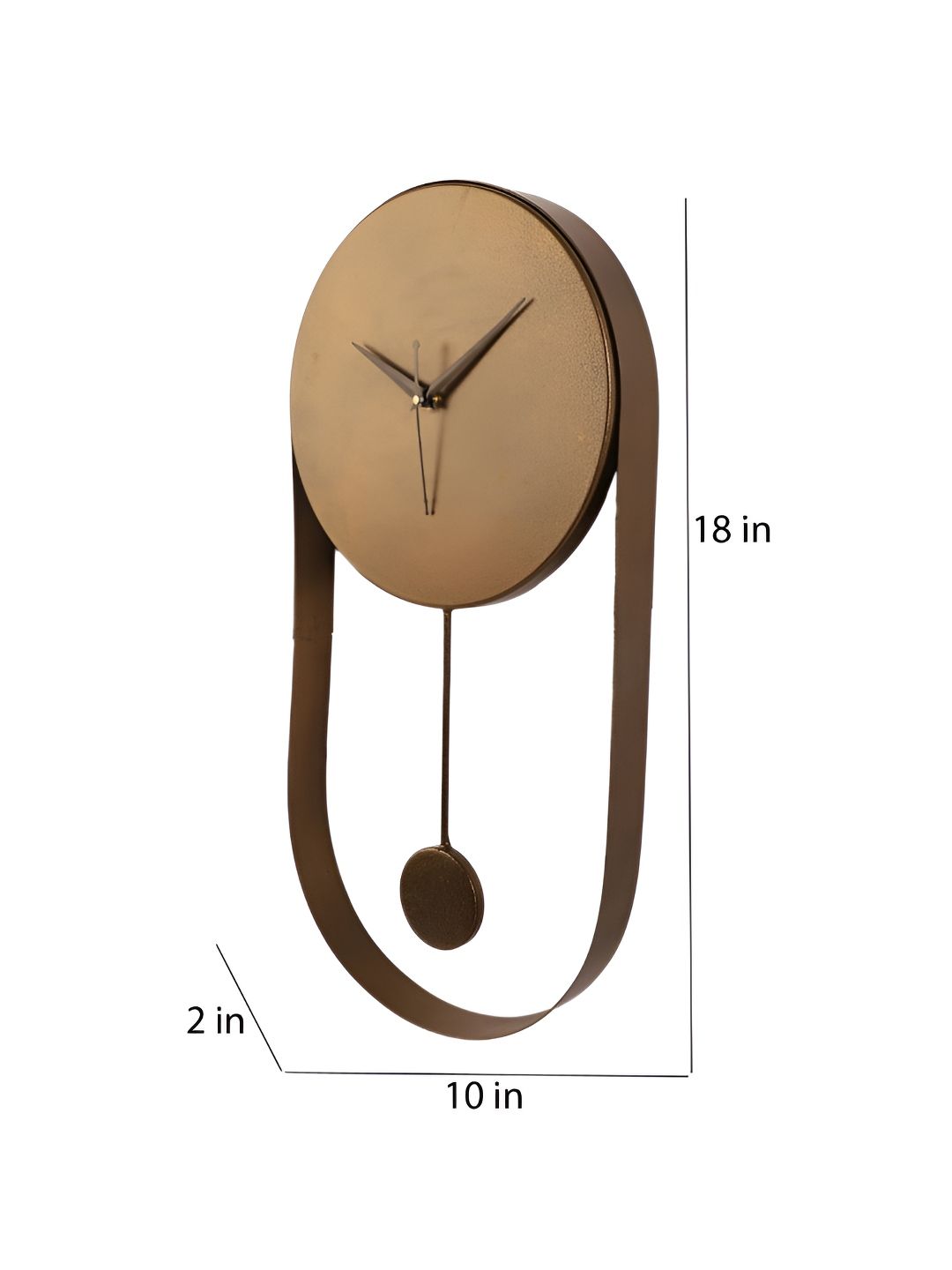 Amaya Decors Brown Contemporary Wall Clock-picture-33