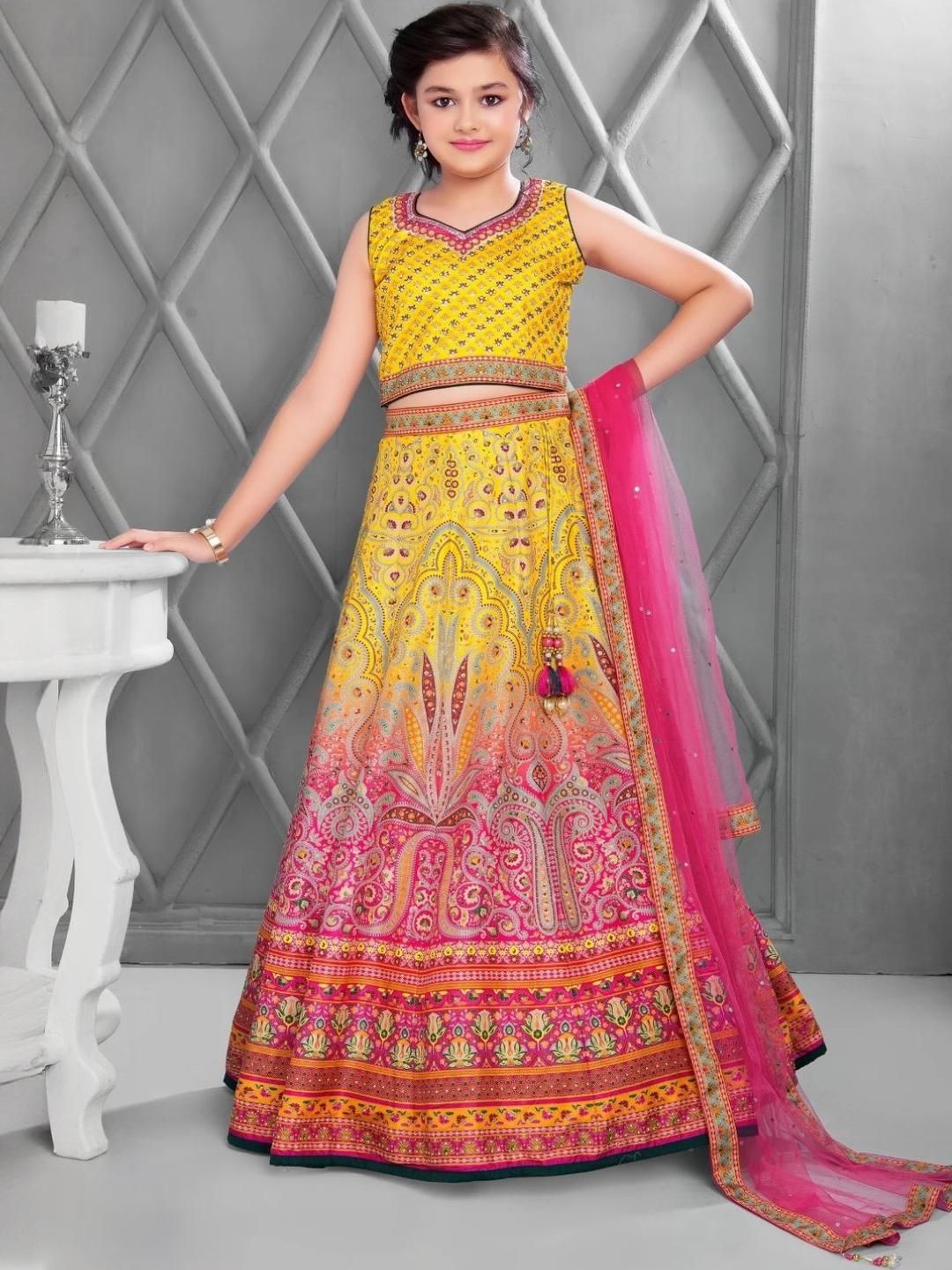 NTURVA Girls Art Silk Lehenga Choli-picture-20