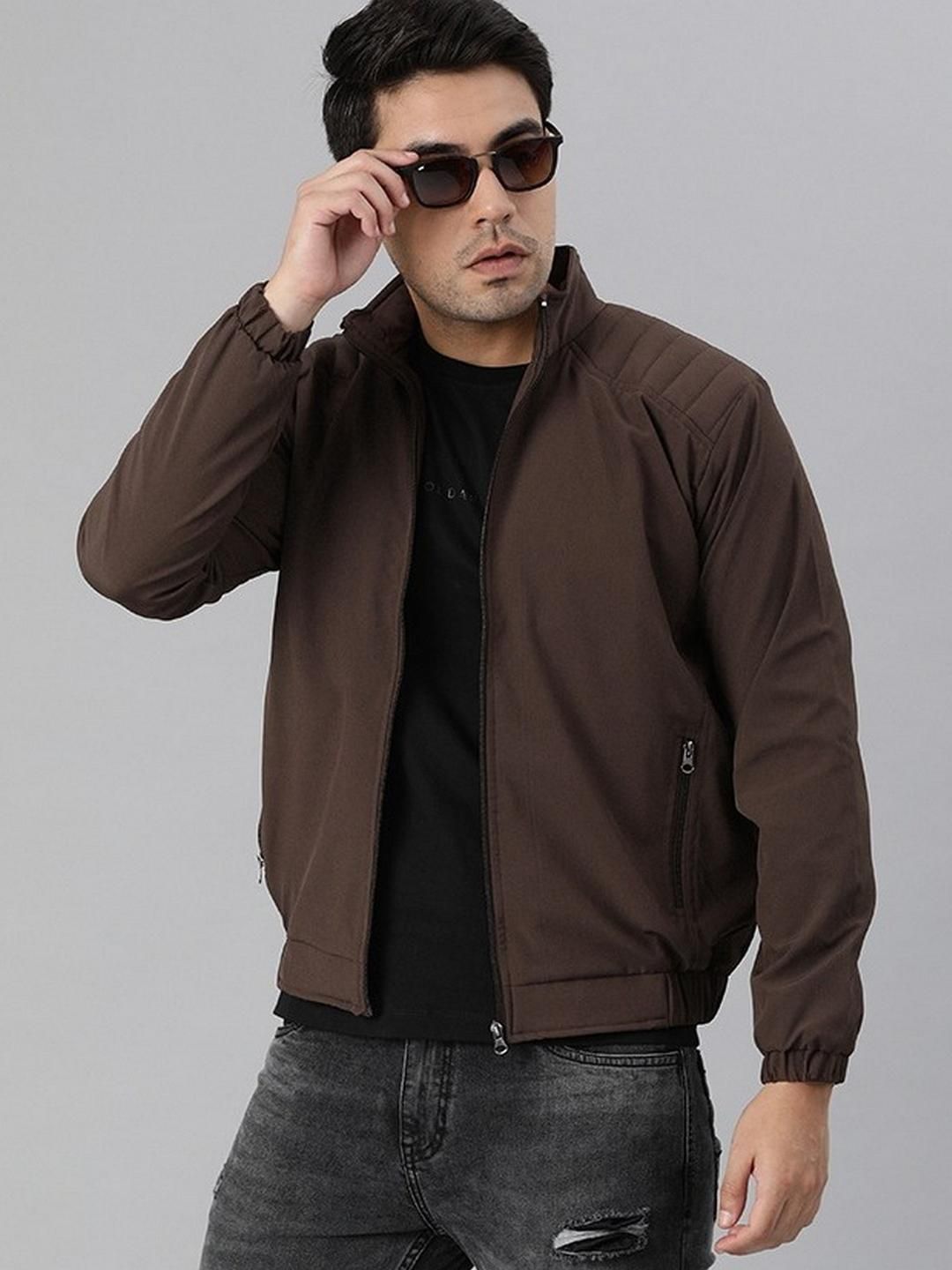 VOXATI Stand Collar Bomber Jacket-picture-46