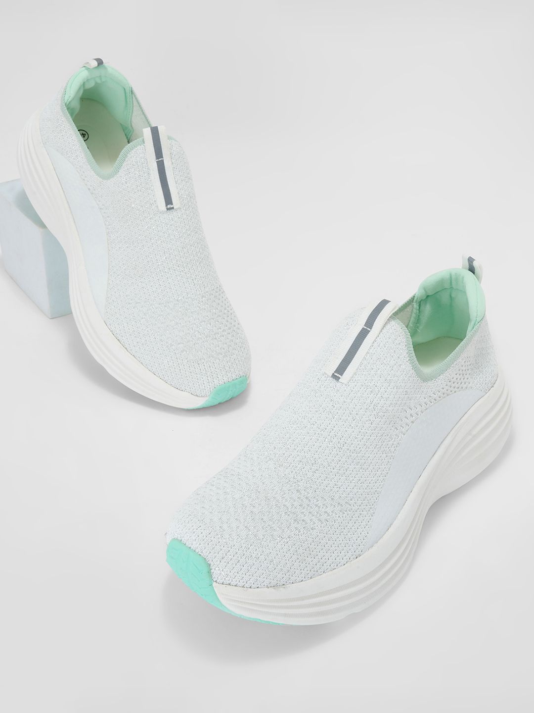 Forever Glam by Pantaloons Women Textured Regular Slip-On Sneakers-picture-18