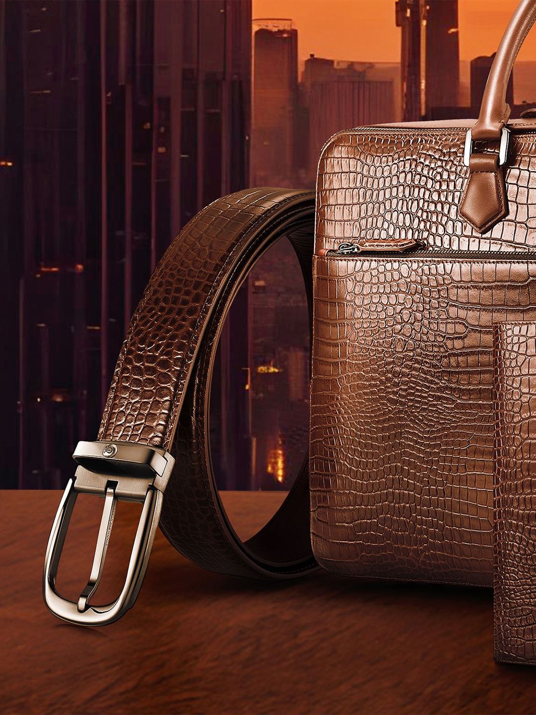 Lapis Bard Men Textured Leather Formal Belt-picture-22