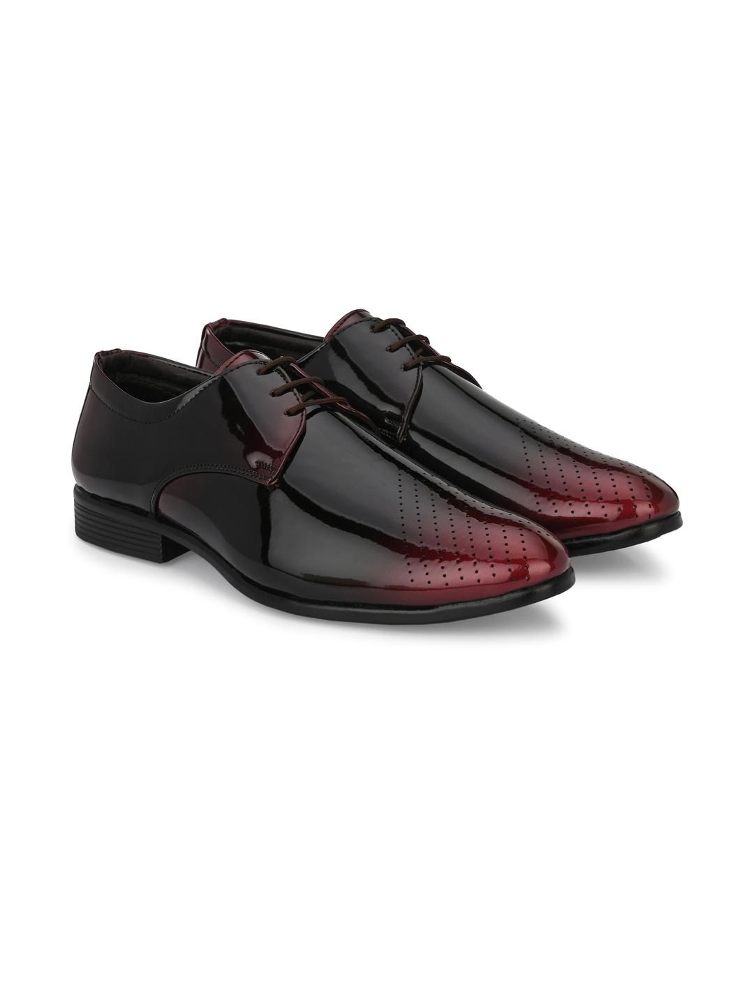 G L Trend Men Burgundy Brogues-picture-20