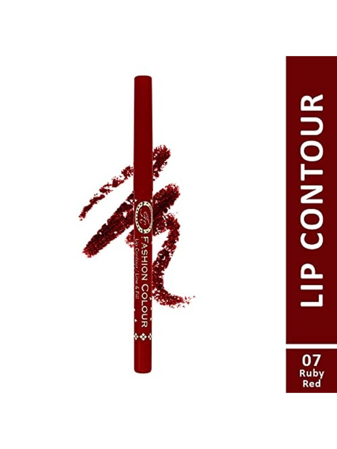 Fashion Colour Line And Fill Matte Lip Contour Lipliner -Ruby Red 7-image-47
