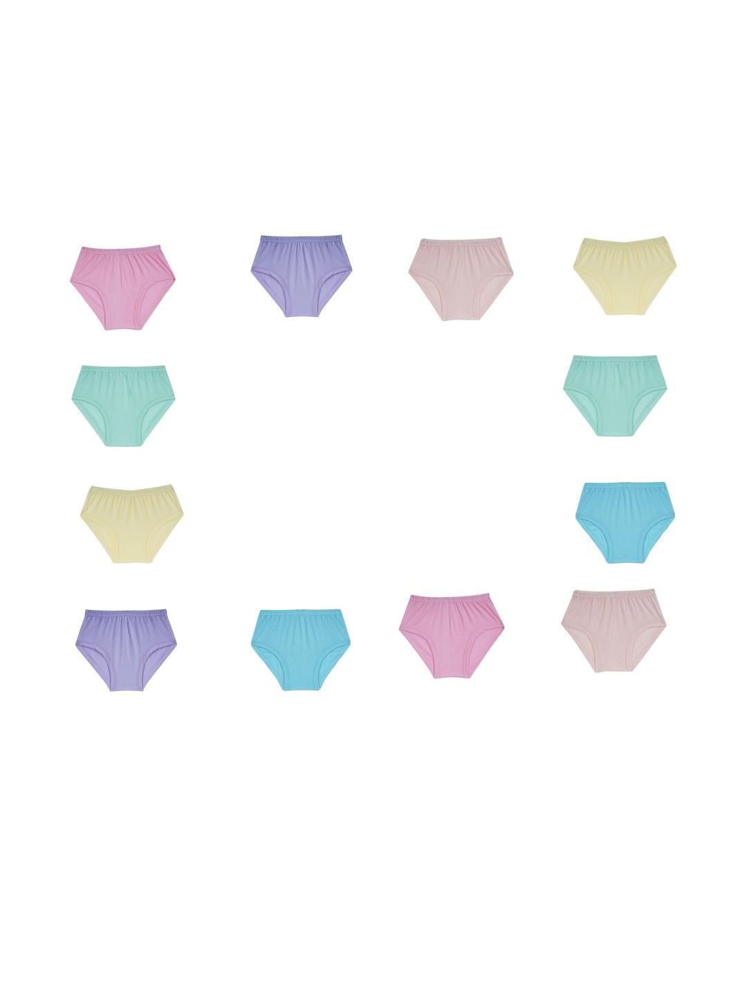 VIRUKSHAM Girls Pack Of 12 Briefs