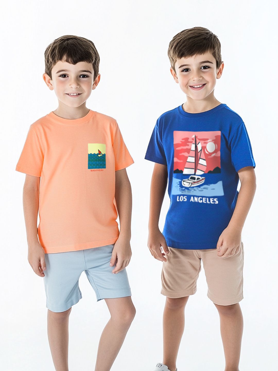 Nauti Nati Boys 2 Printed Antimicrobial T-shirt-picture-21