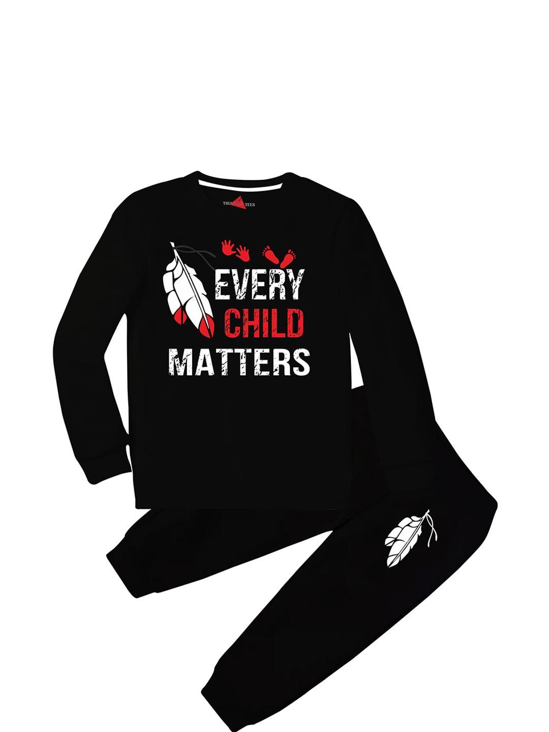 TRIANGLETEES Kids-Unisex Black Clothing Set-picture-32