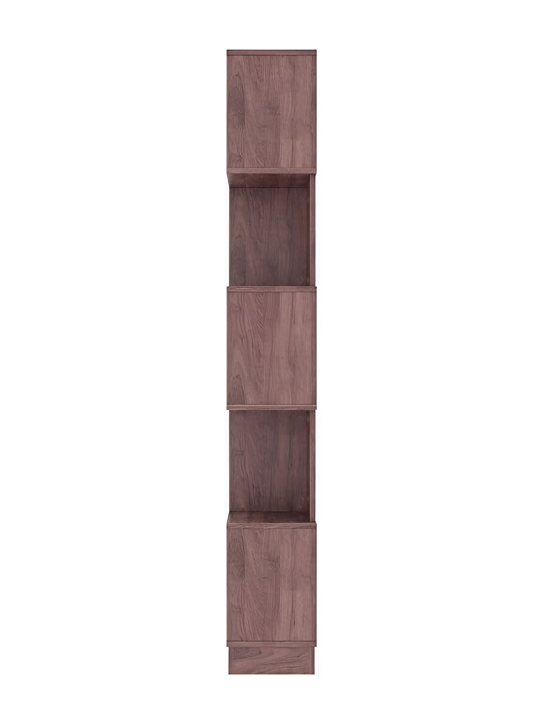 Wood Inspire Engineered Wood Brown Book Shelf-image-3