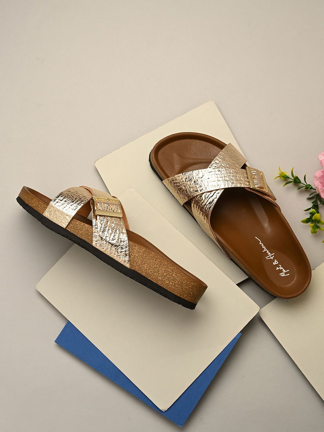 Mast & Harbour Women Synthetic Leather Open Toe Flats-picture-40
