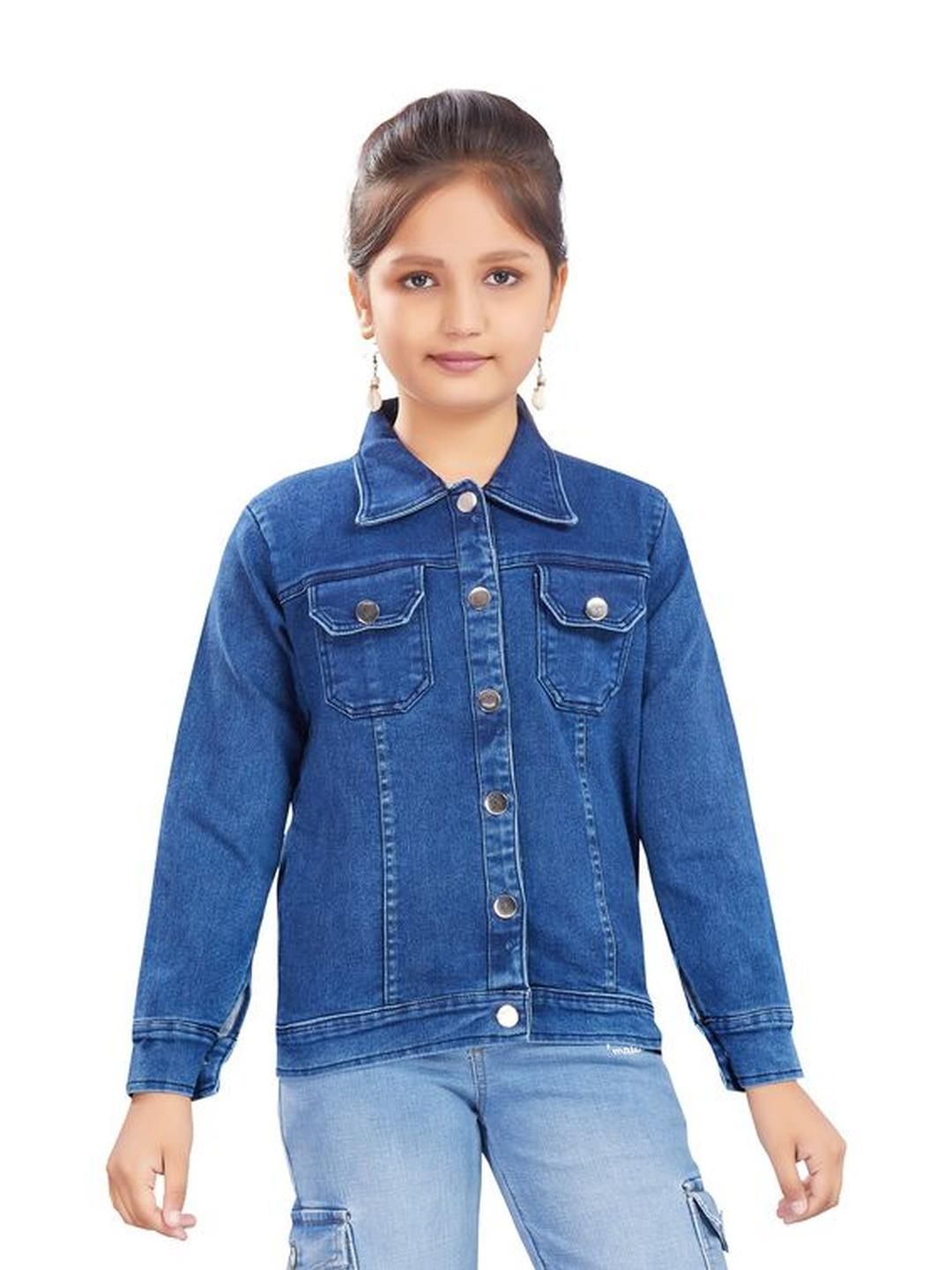 CLOTHIFY Girls Lightweight Denim Jacket-picture-1