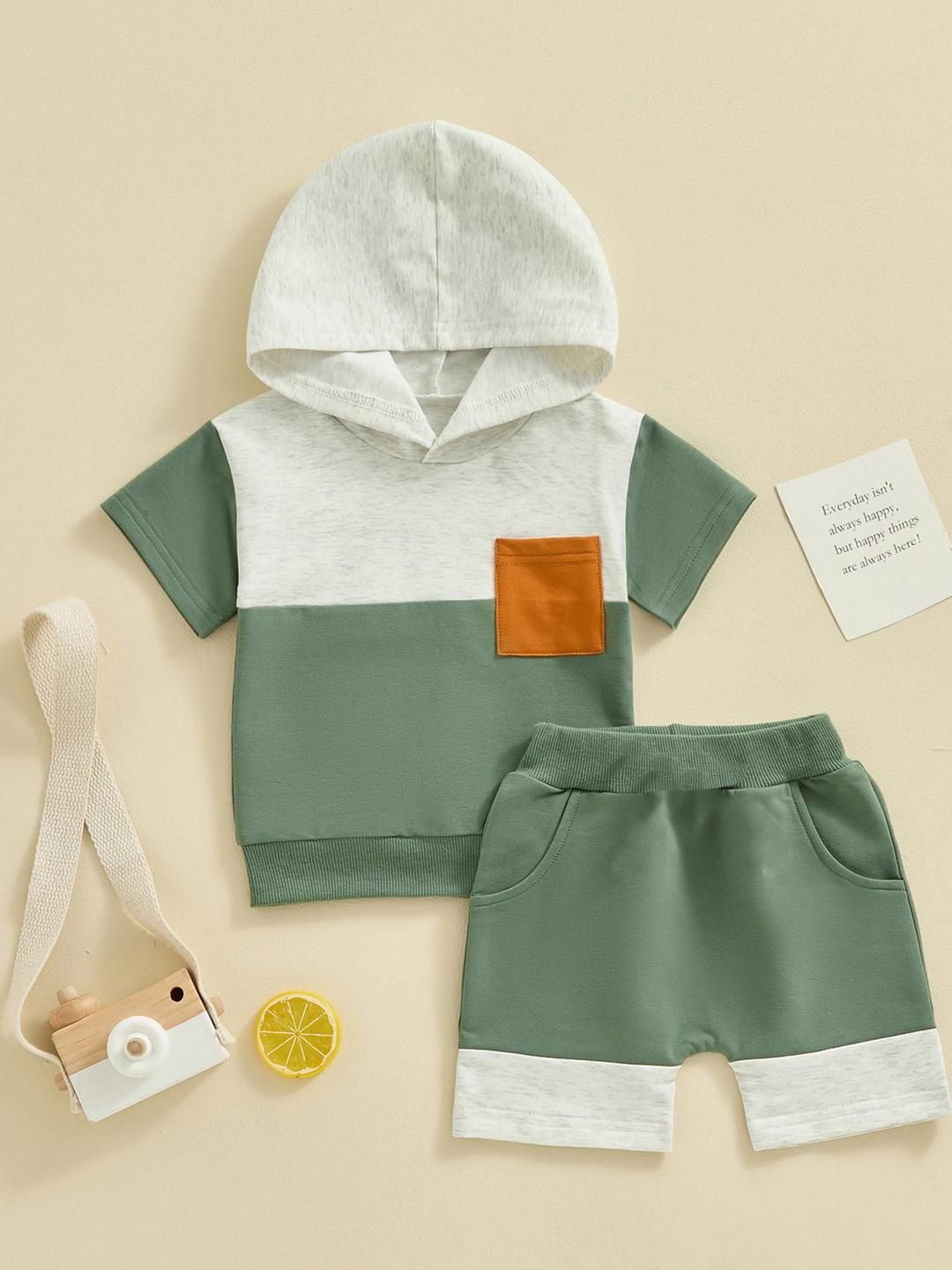 Hikuj Boys Sea Green Clothing Set-picture-42