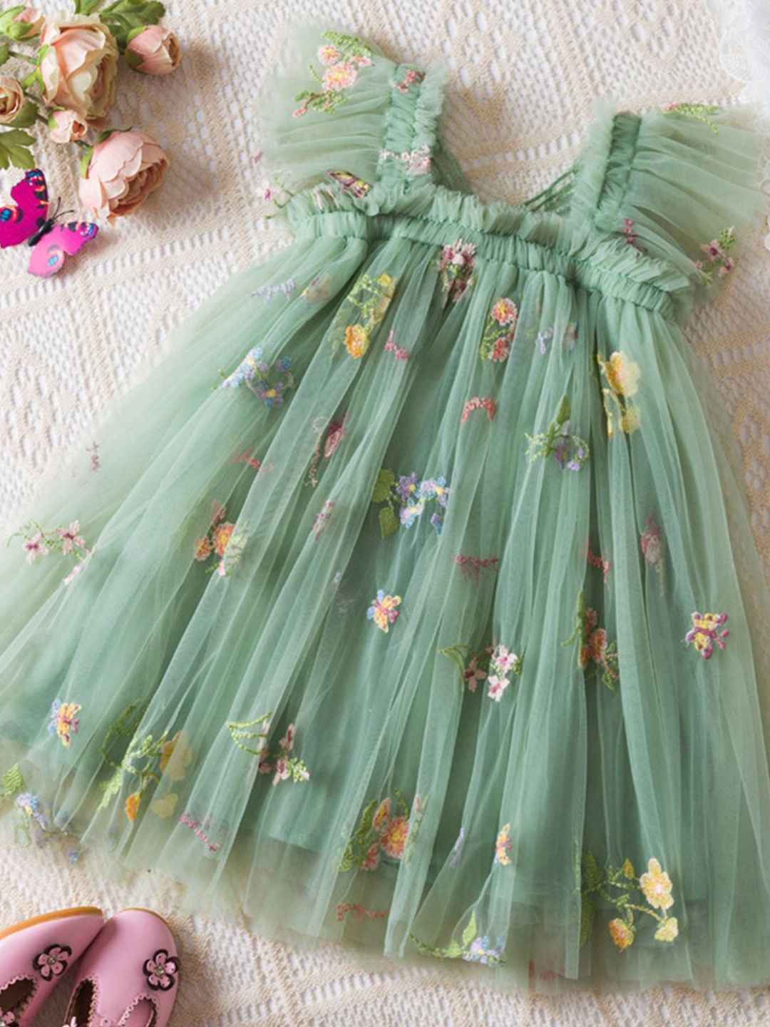 YK Floral Fit & Flare Dress-picture-34