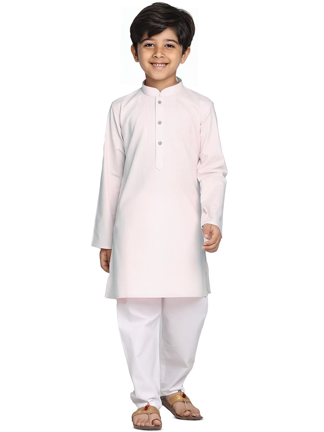 Enmozz Boys Mandarin Collar Straight Kurta-image-30