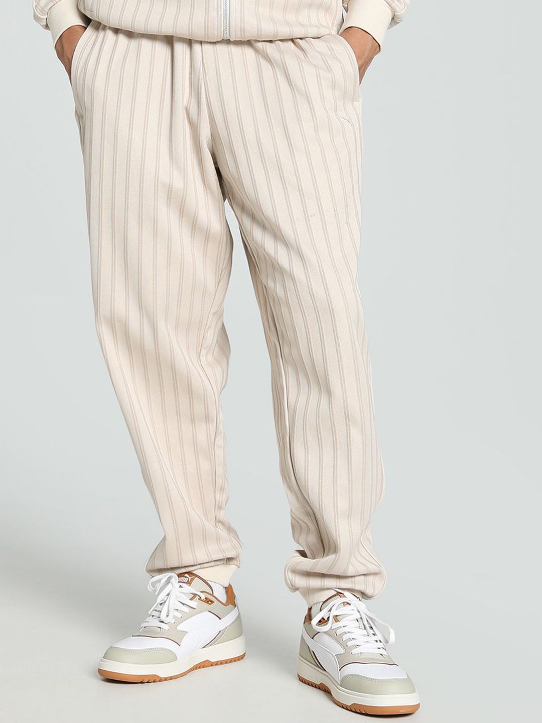 Puma MMQ T7 Men Striped Cotton Relaxed Fit Track Pants-picture-36