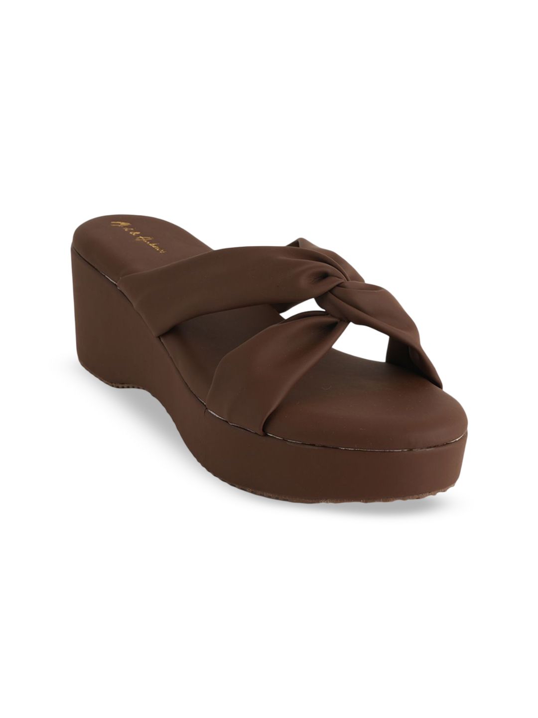 Mast & Harbour Women Solid Round Toe Sandals-picture-12