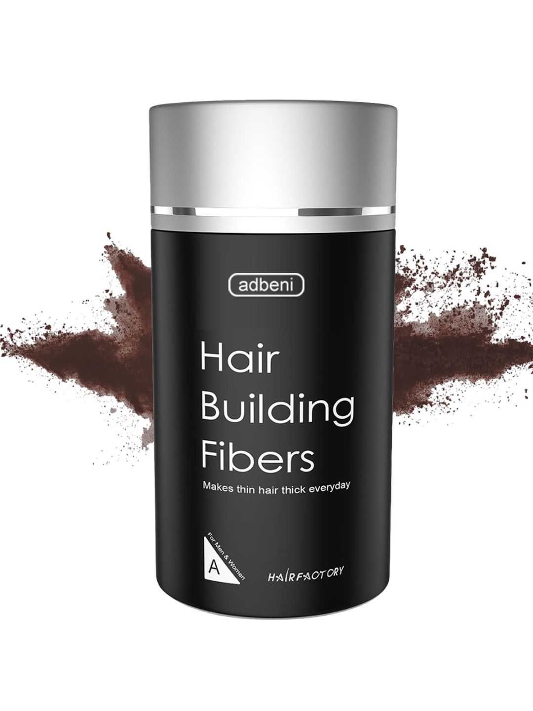 Adbeni Hair Building Fibers - 22 g - Brown-image-13