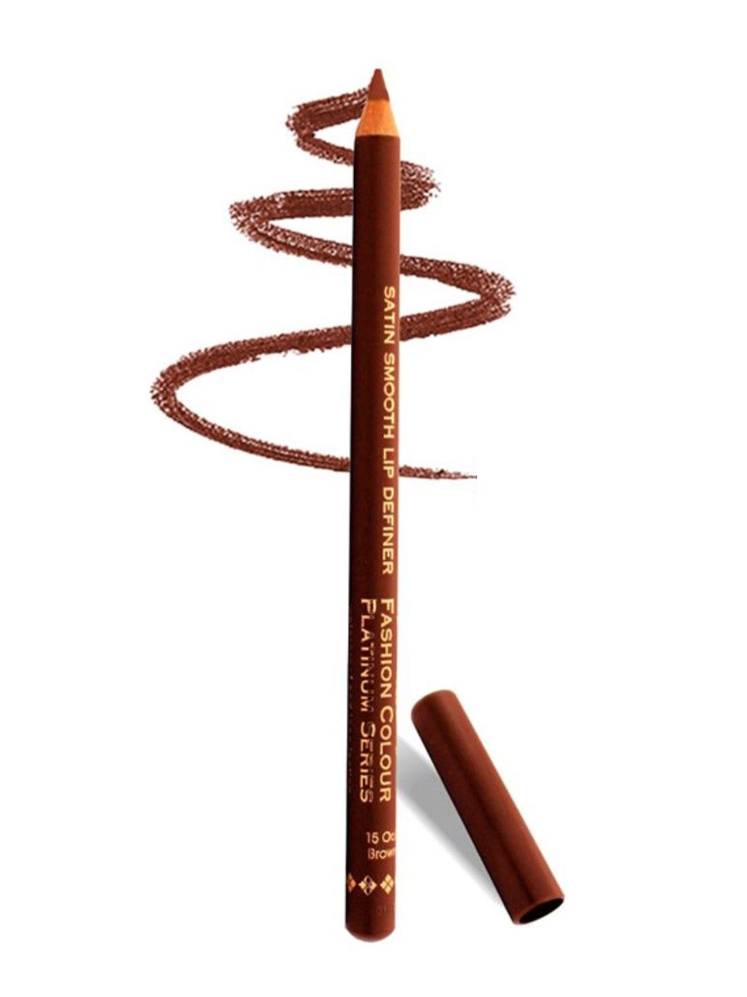 Fashion Colour Platinum Lip Definer Matte Lipliner Pencil - Oak Brown 15-image-6