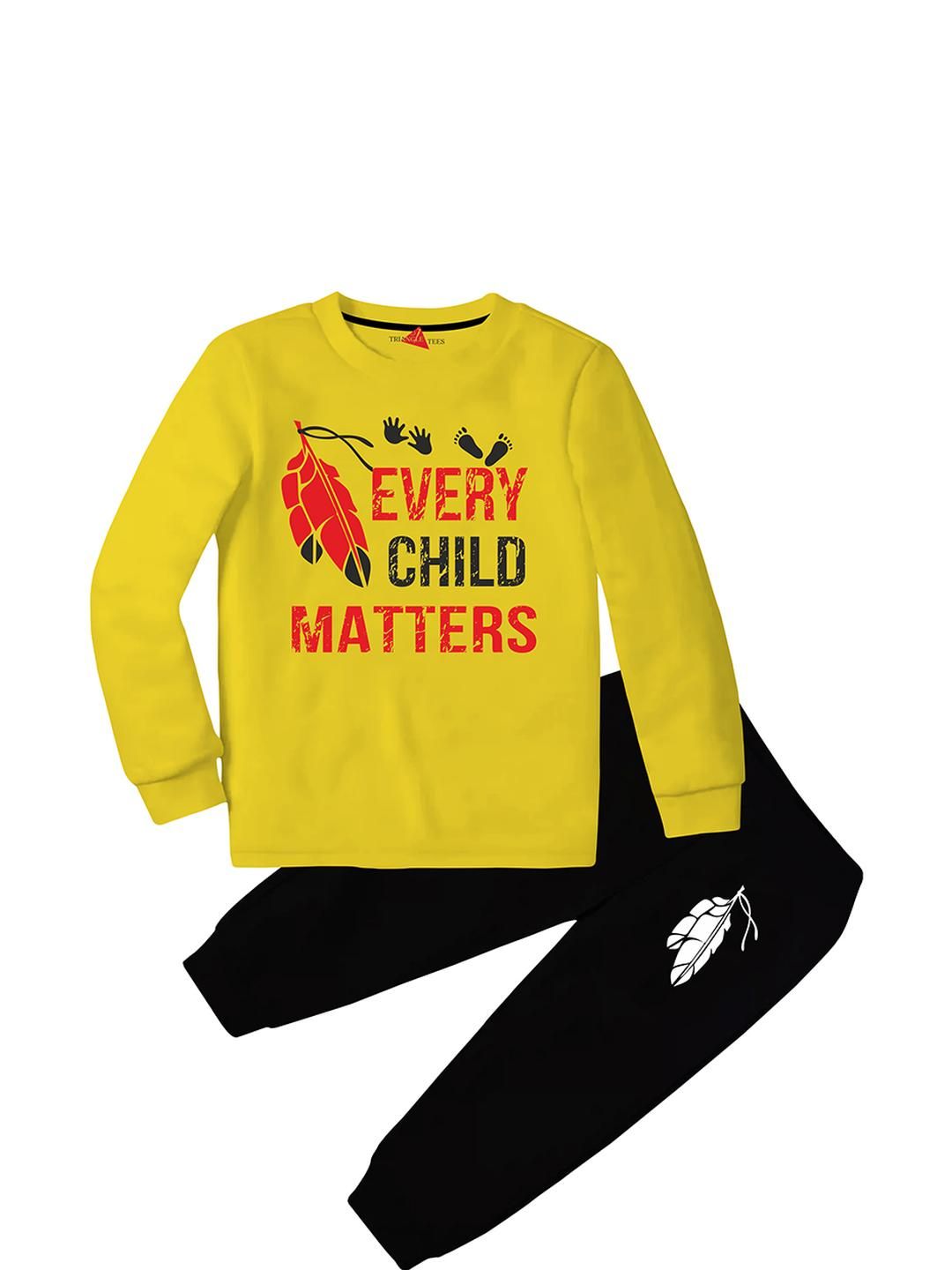 TRIANGLETEES Kids-Unisex Yellow Clothing Set-picture-38