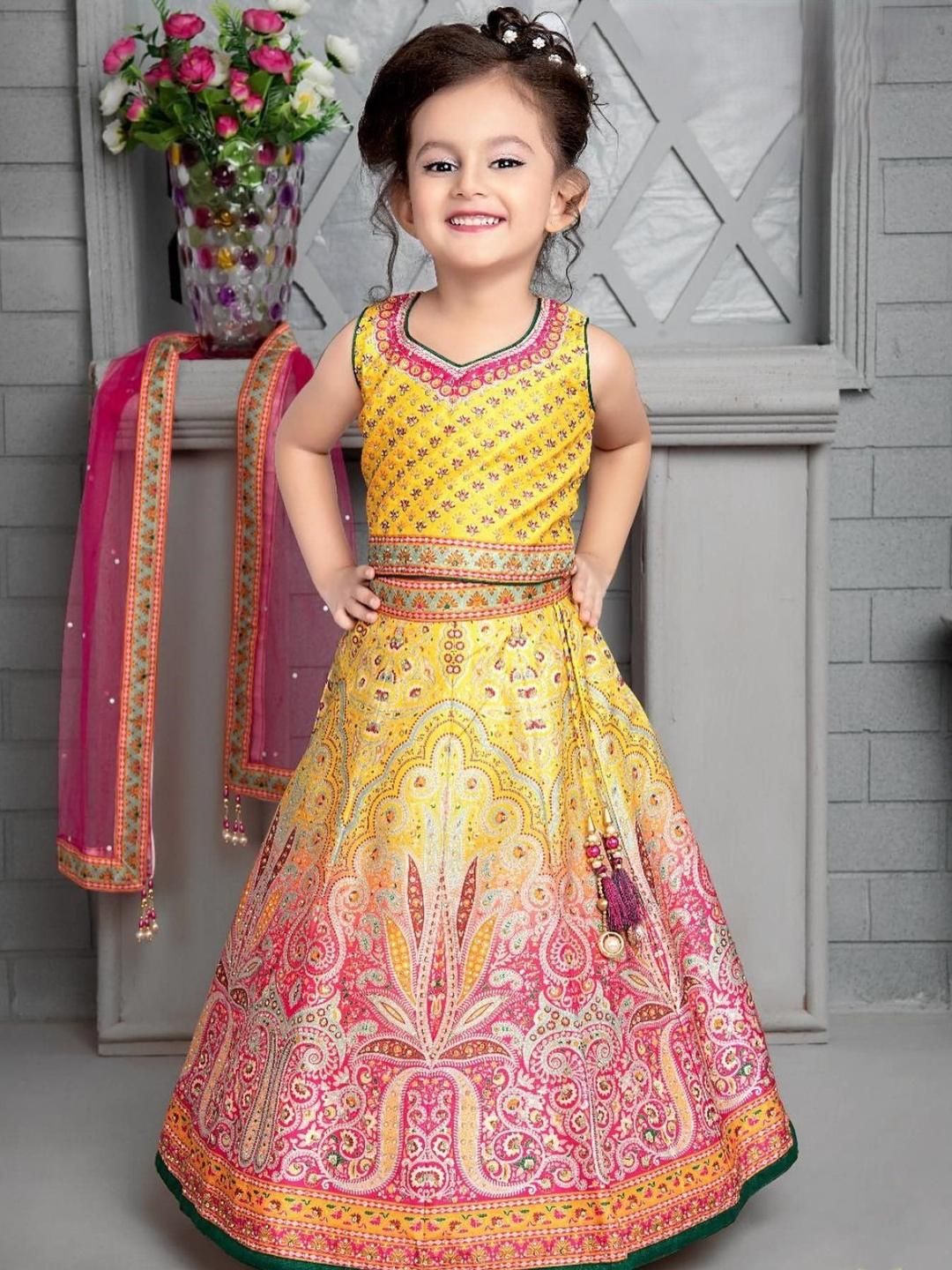 NTURVA Girls Art Silk Lehenga Choli-picture-29