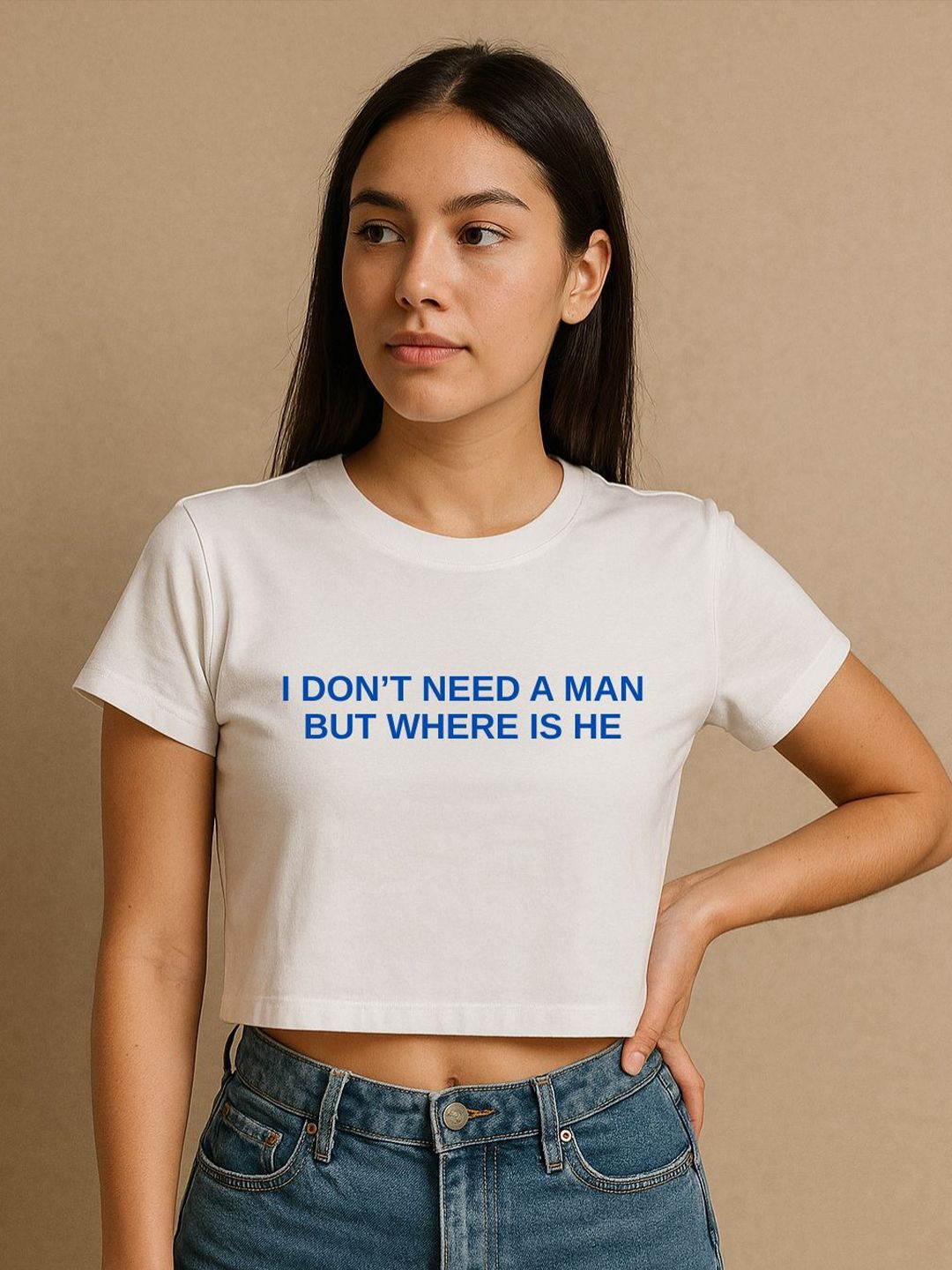 Art By Ritik Women Typography Printed Cotton Strawberry Mirror Ball Crop T-shirt-picture-16