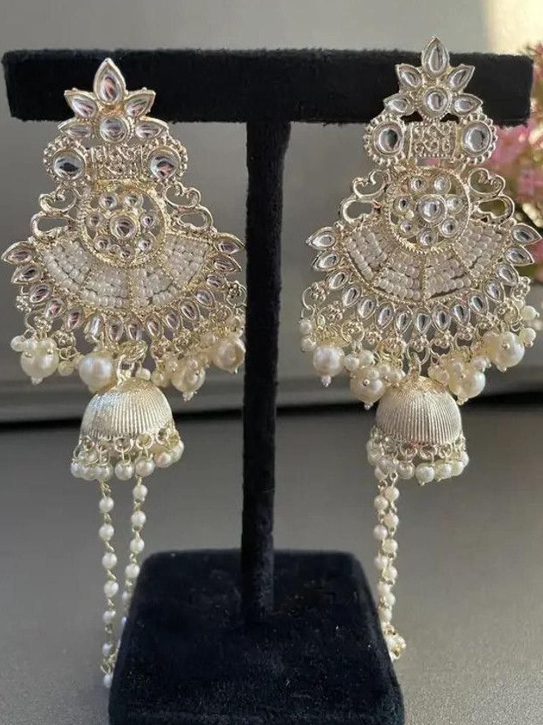 THE OSTRICH COLLECTION Contemporary Jhumkas Earrings-picture-18