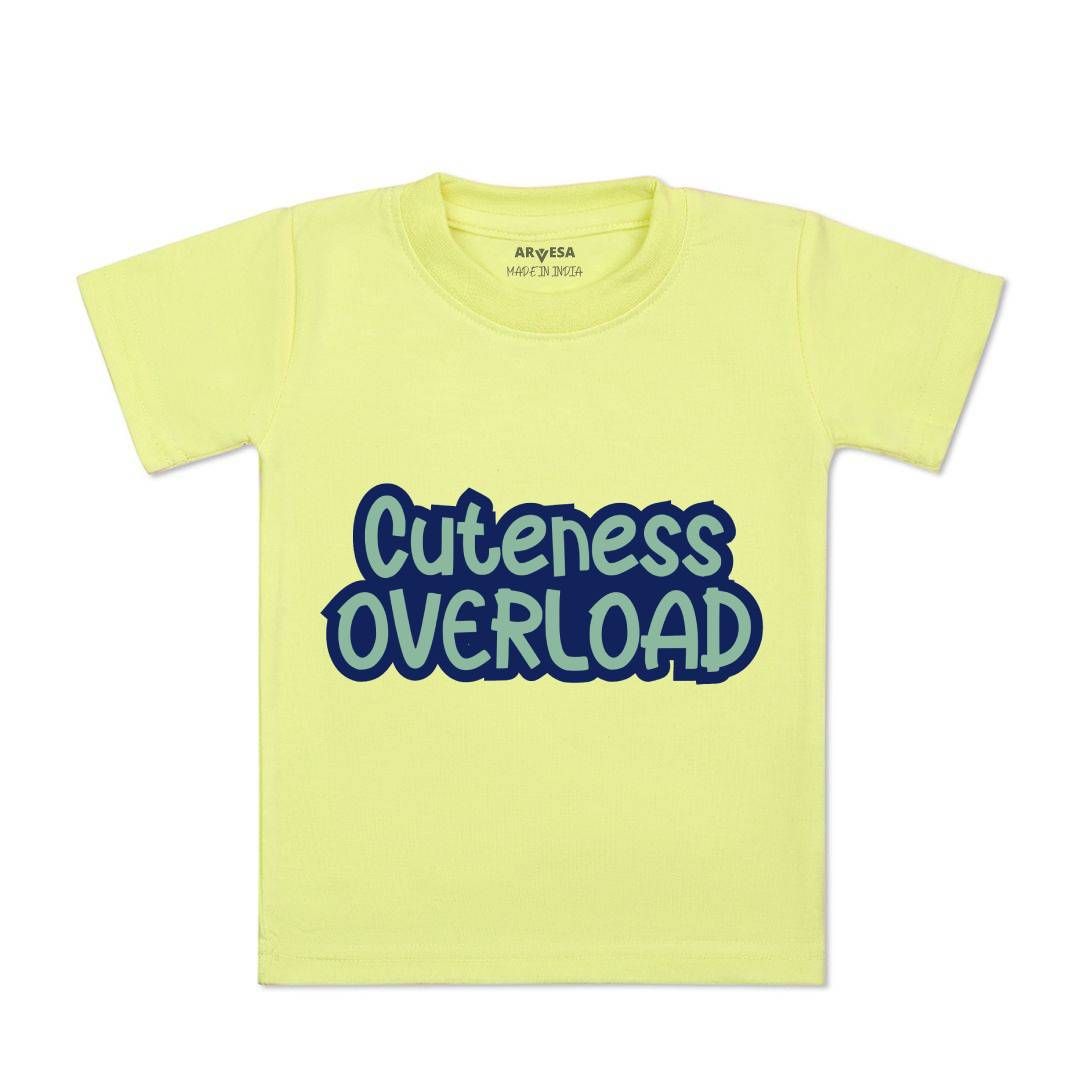 Arvesa Kids Typography Printed Applique T-shirt-picture-24