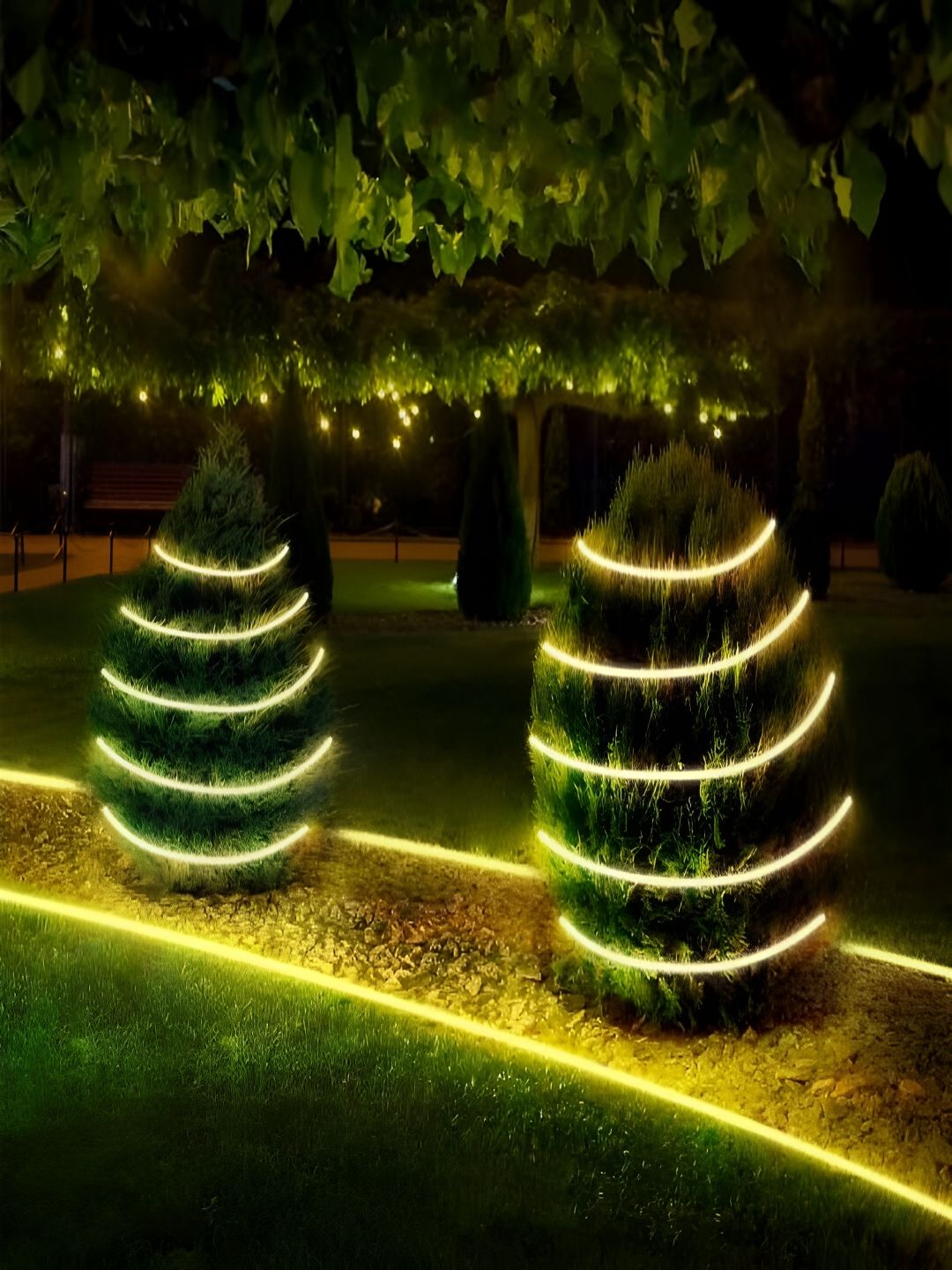 KAVYARA Yellow Rice Shape String Lights-image-19