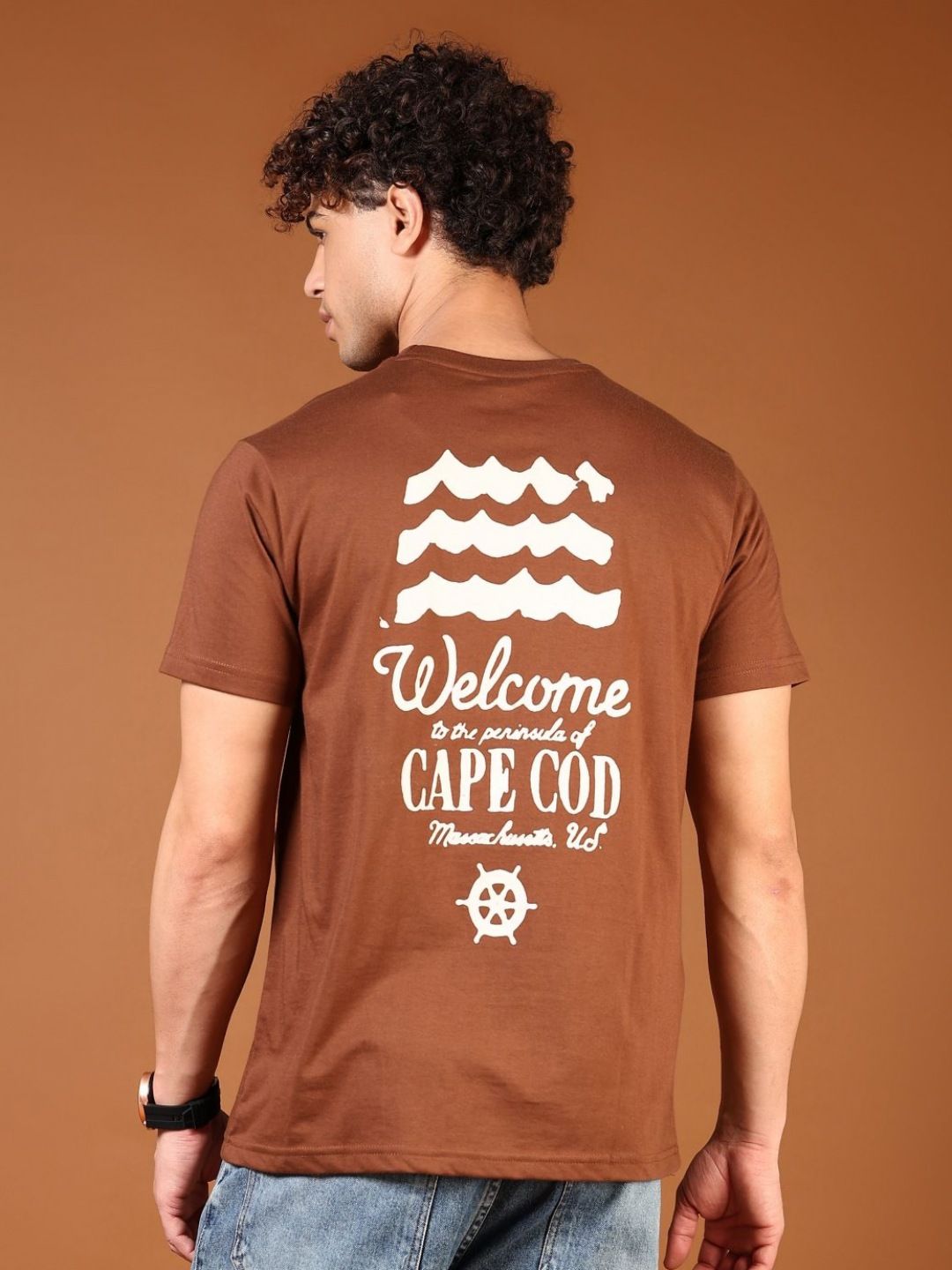 LIMEROAD Men Typography Printed Raw Edge T-shirt-picture-15