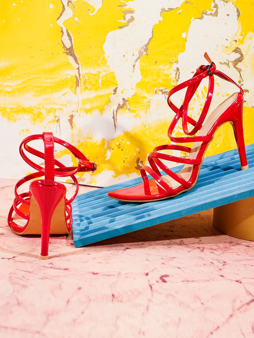 Froh Feet Solid Party Stiletto Sandals-picture-30