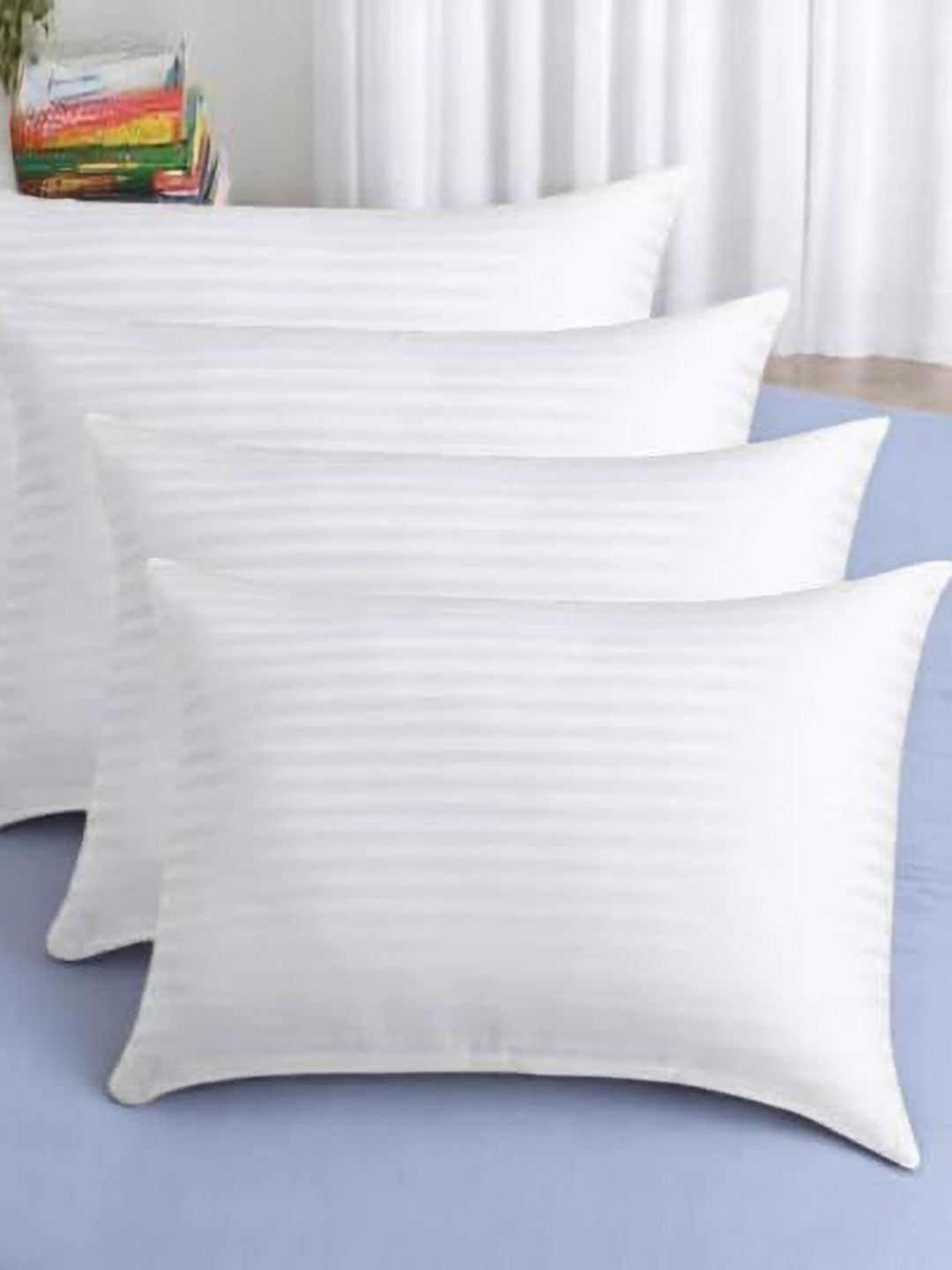 Shadowkart Set of 4 Fibre Filled Polyester Ultra Soft Sleep Pillow-picture-29
