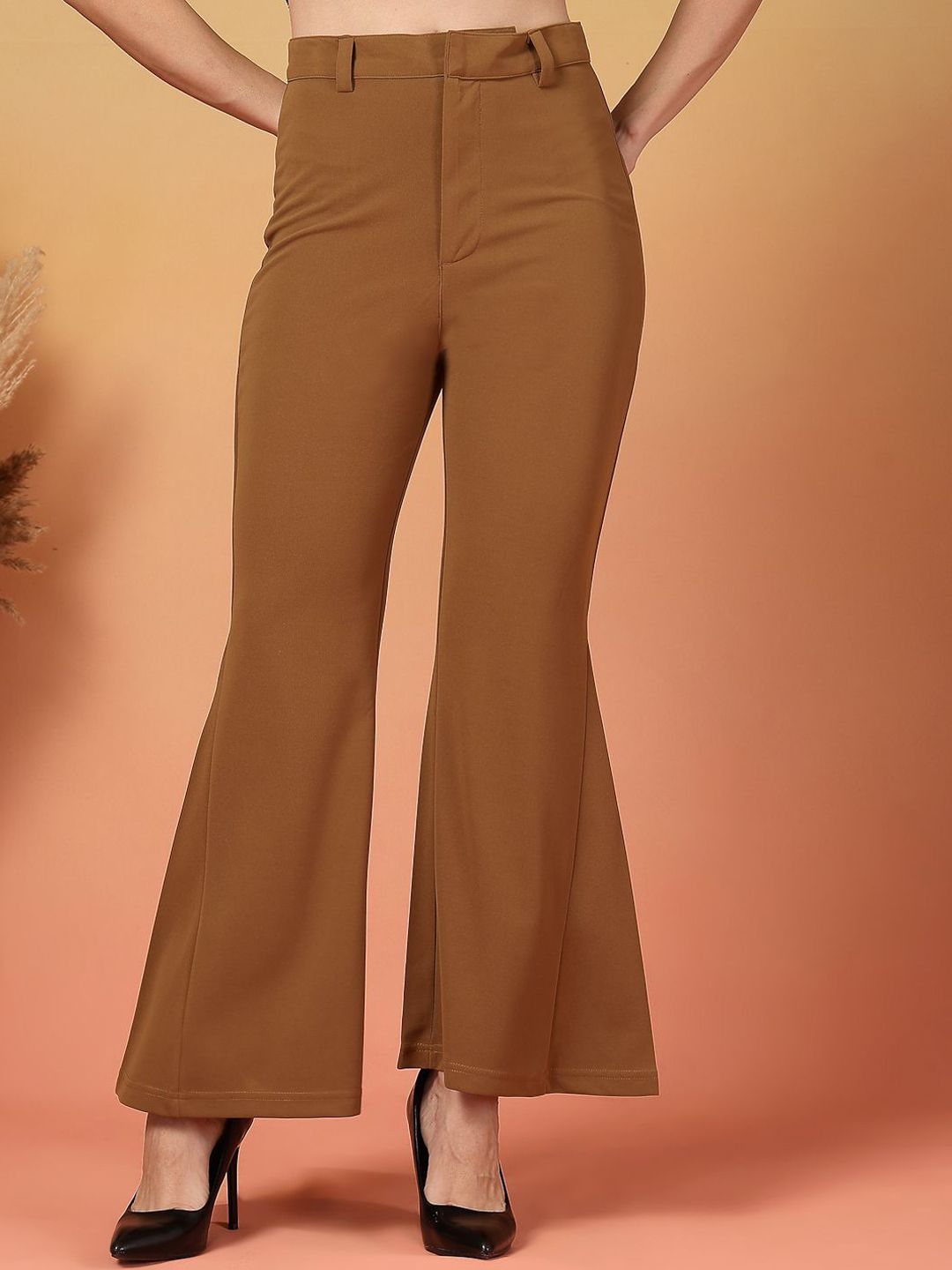 plusS Women Regular Fit Mid Rise Regular Trousers-image-26