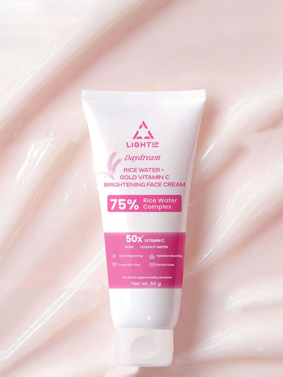 LIGHT UP Daydream 75% Rice Water Brightening Face Cream With 75% Rice Water - 50 g-image-6