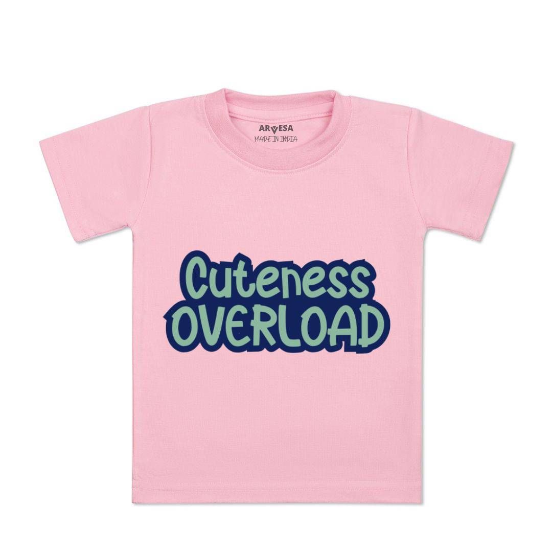 Arvesa Kids Typography Printed Applique T-shirt-picture-26