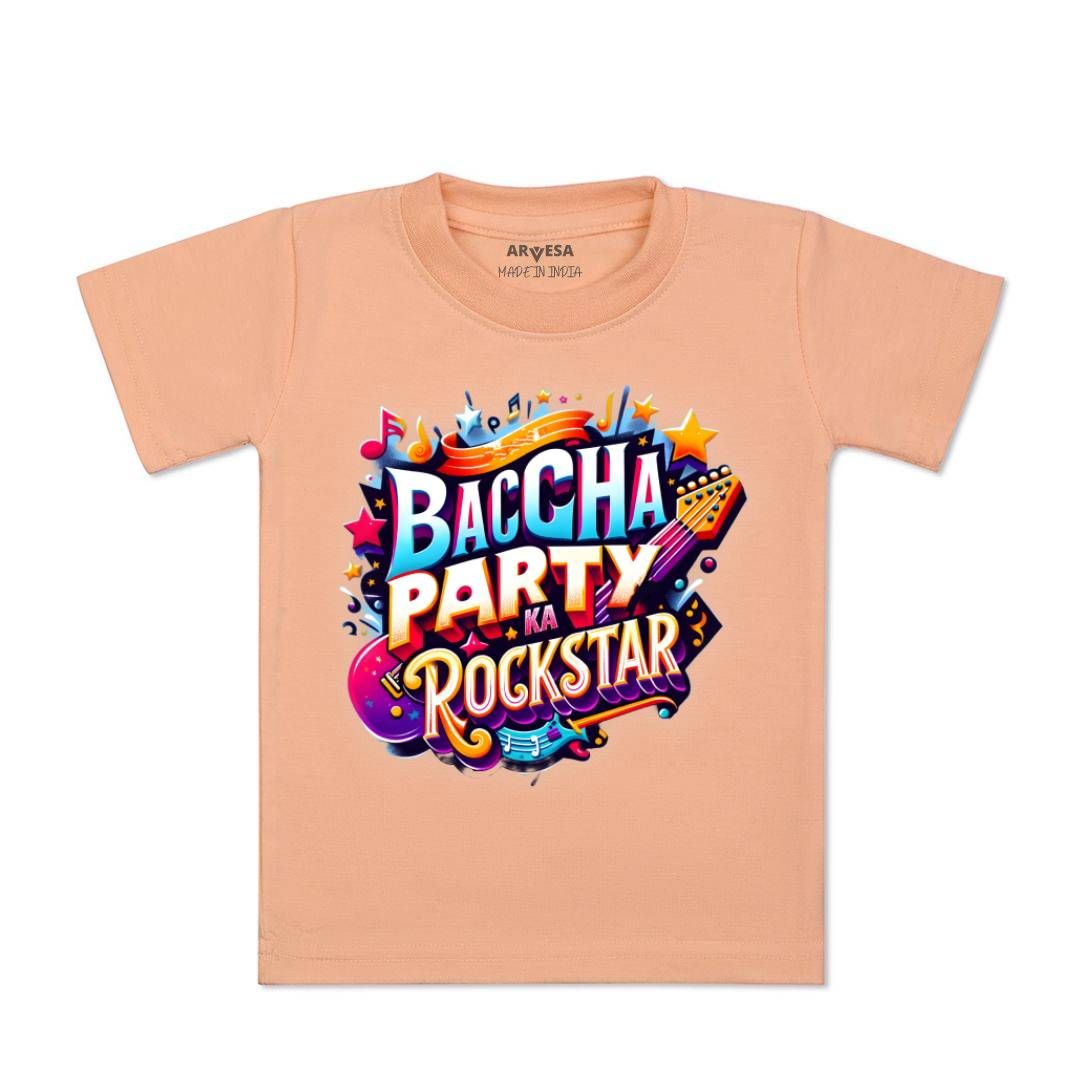 Arvesa Kids Typography Printed Applique T-shirt-picture-43