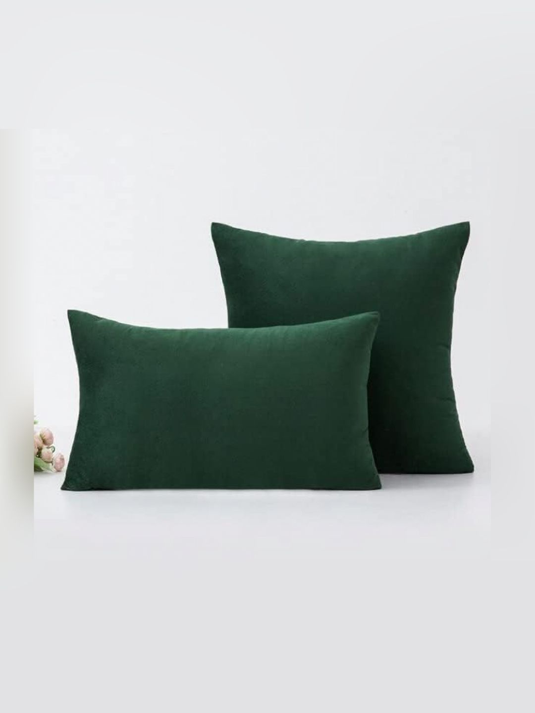 Shadowkart Set of 2 Fibre Filled Faux Velvet Ultra Soft Sleep Pillow-picture-37