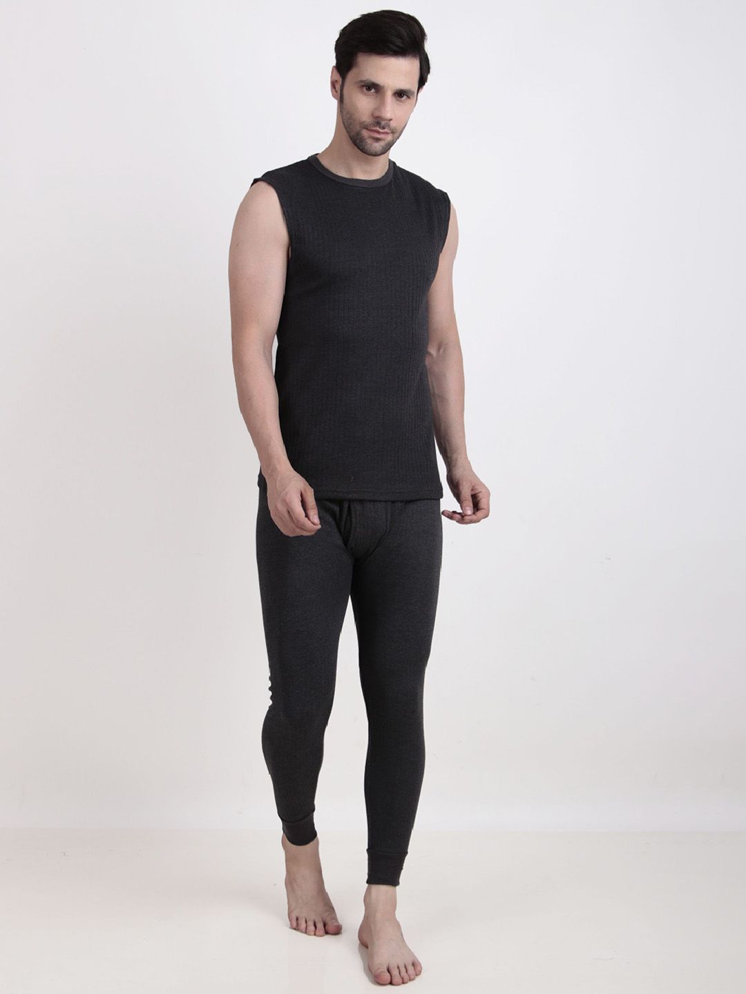 inner element Stretchable Sleeveless Thermal Set-picture-48