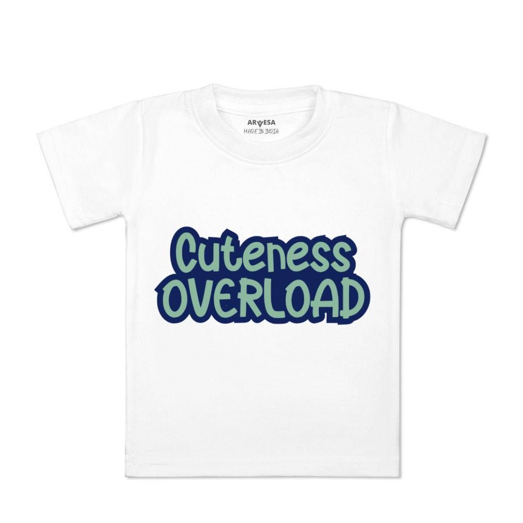 Arvesa Kids Typography Printed Round Neck Cotton T-shirt-picture-23